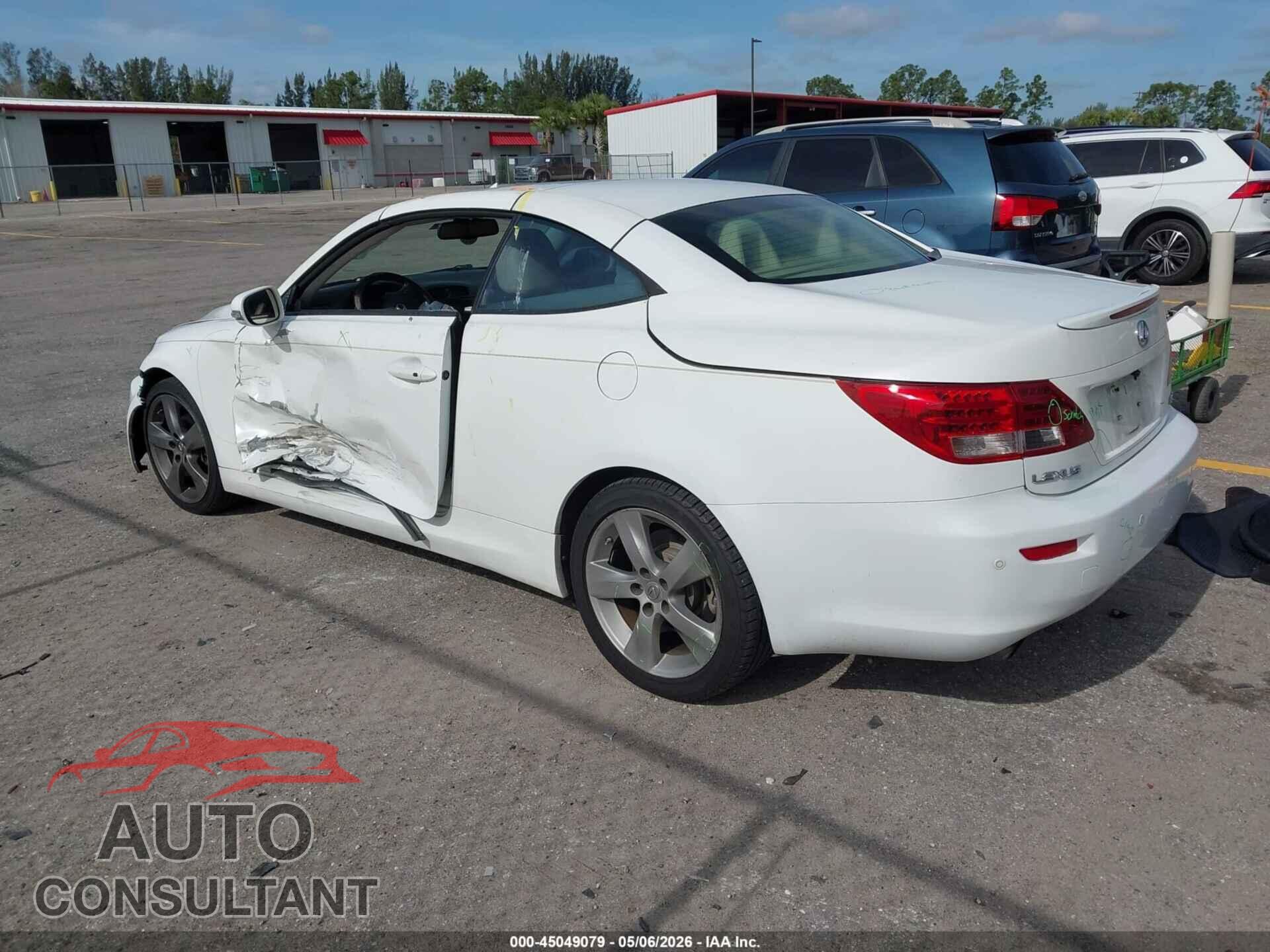 LEXUS IS 250C 2010 - JTHFF2C26A2506227