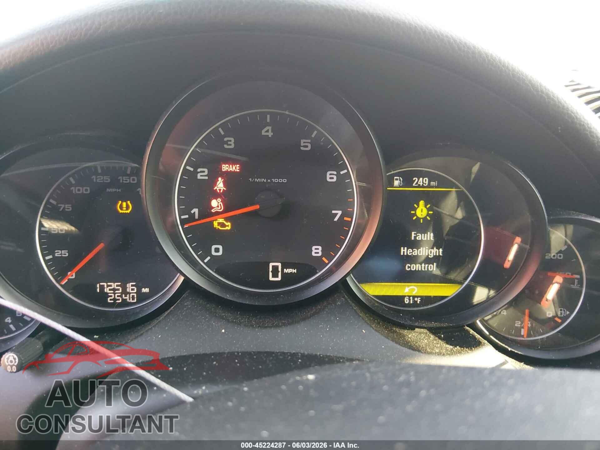 PORSCHE CAYENNE 2012 - WP1AA2A28CLA04649