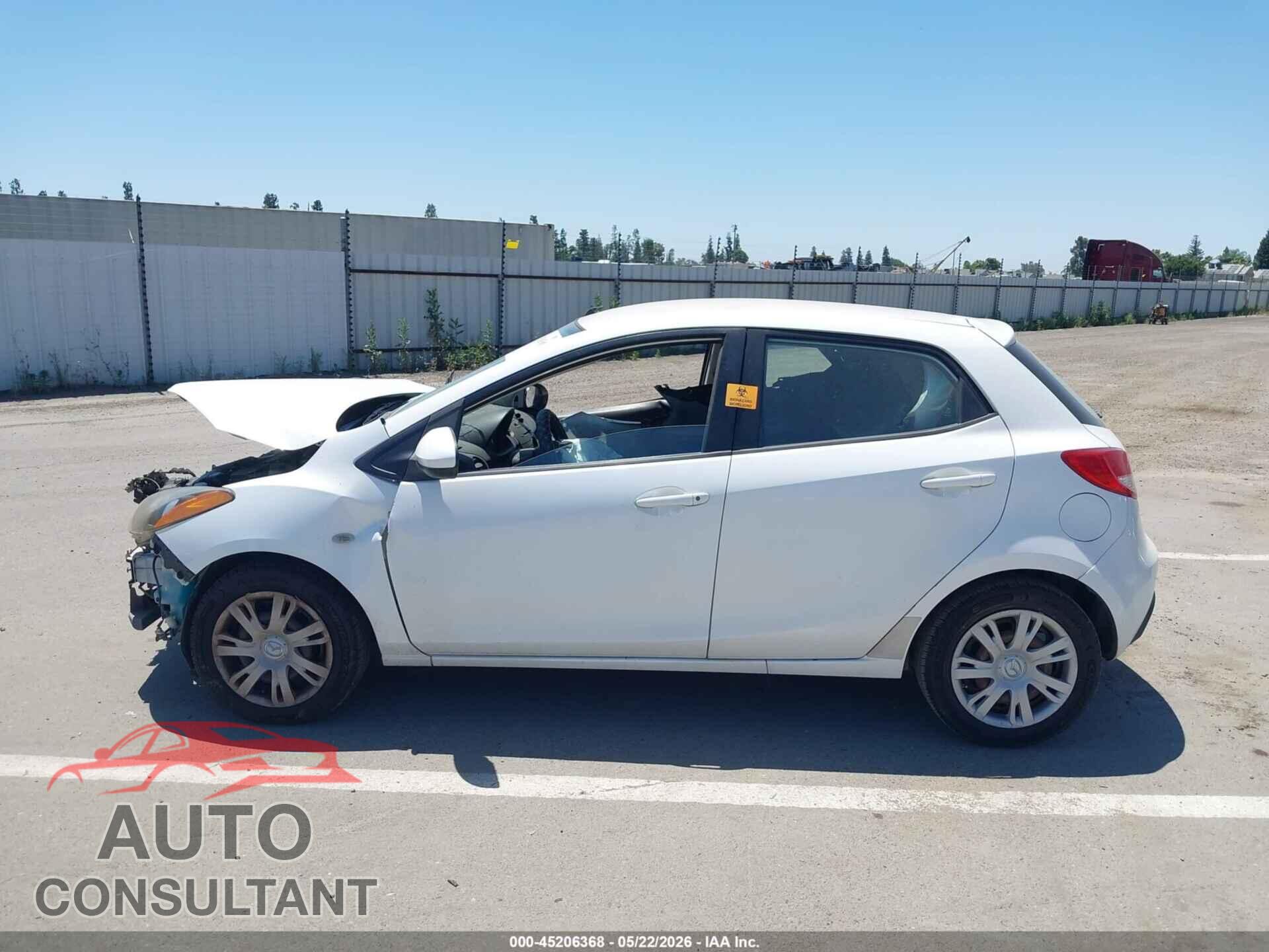 MAZDA MAZDA2 2012 - JM1DE1KZ8C0138149