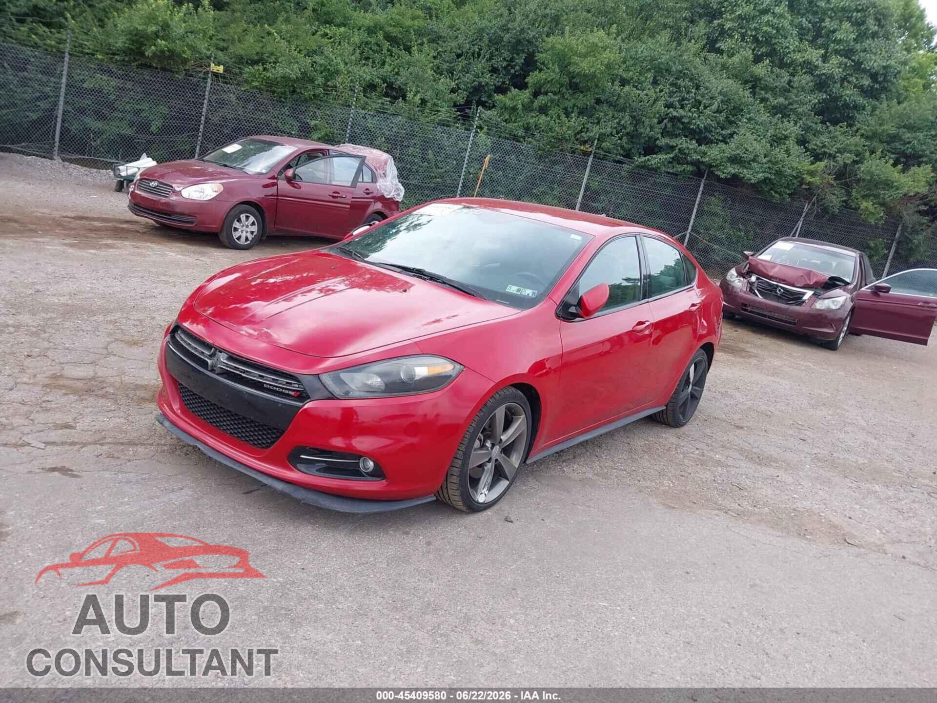 DODGE DART 2015 - 1C3CDFEB6FD315874