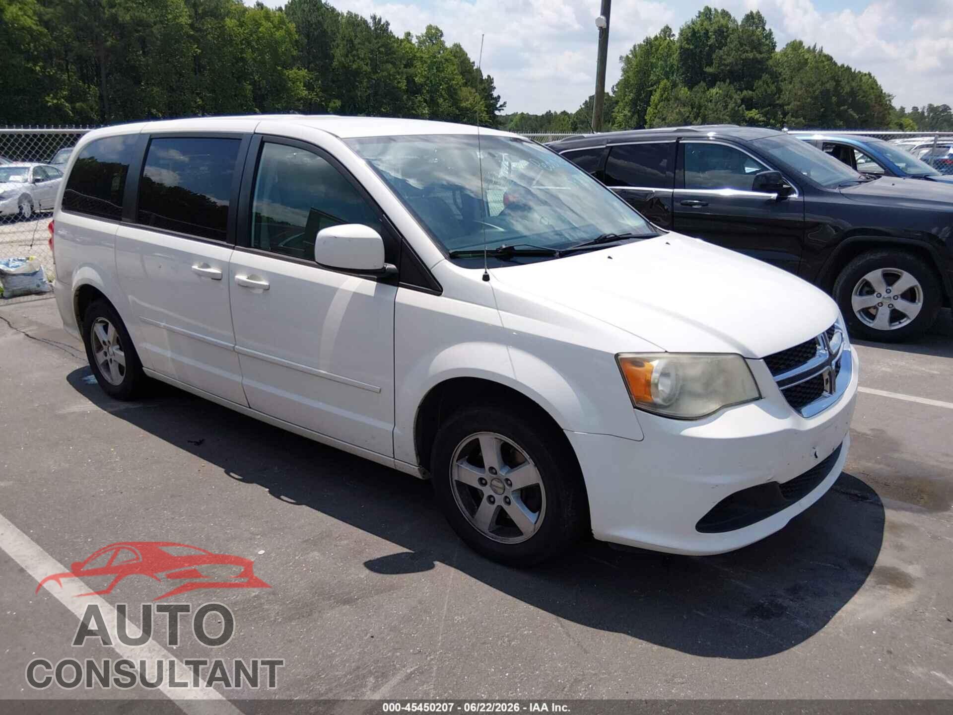 DODGE GRAND CARAVAN 2012 - 2C4RDGCG0CR308230