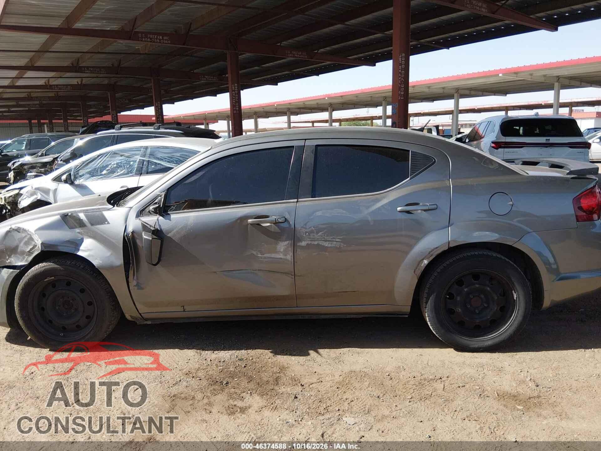 DODGE AVENGER 2013 - 1C3CDZAB8DN650505