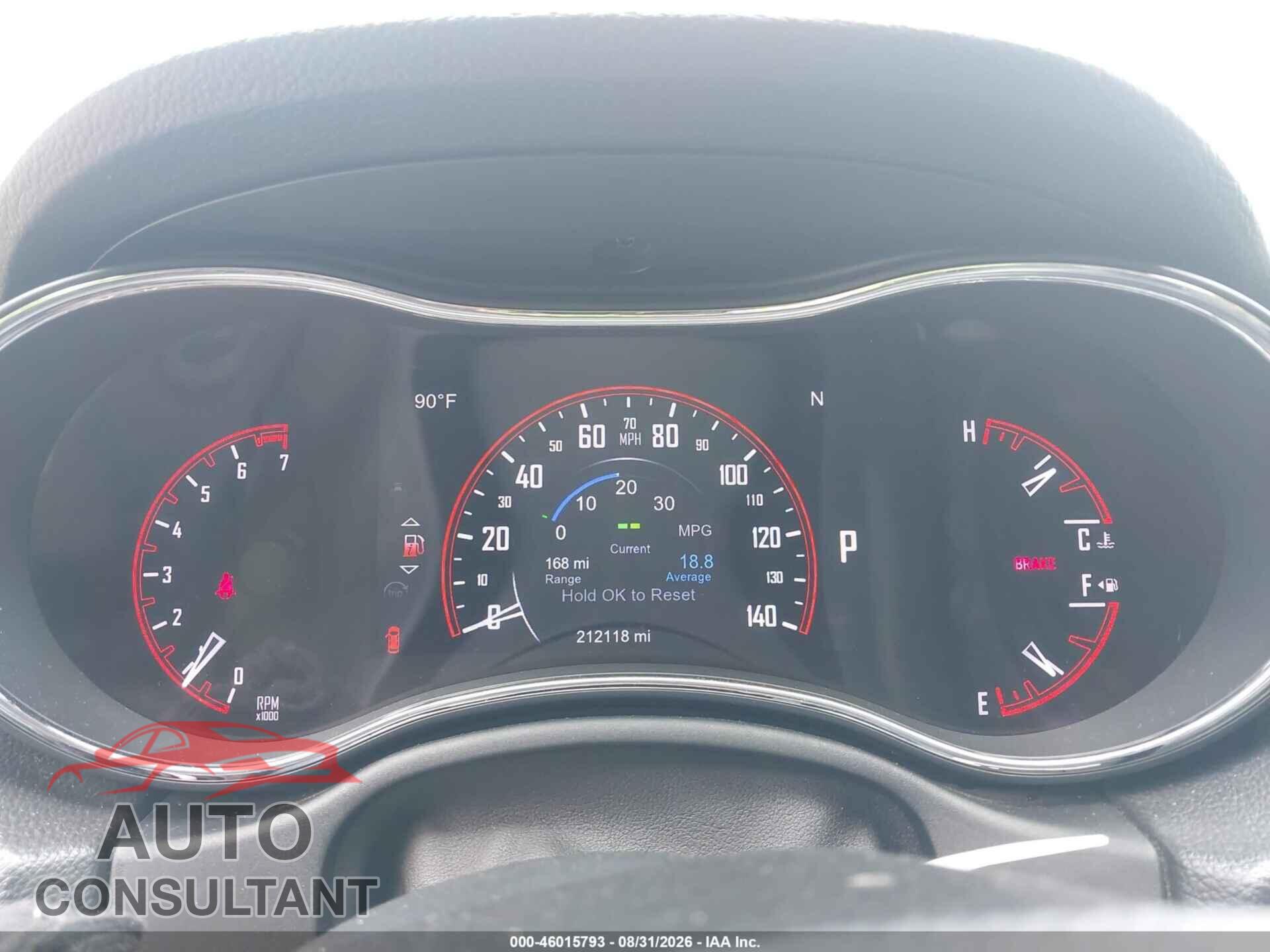 DODGE DURANGO 2014 - 1C4RDJEG9EC537219