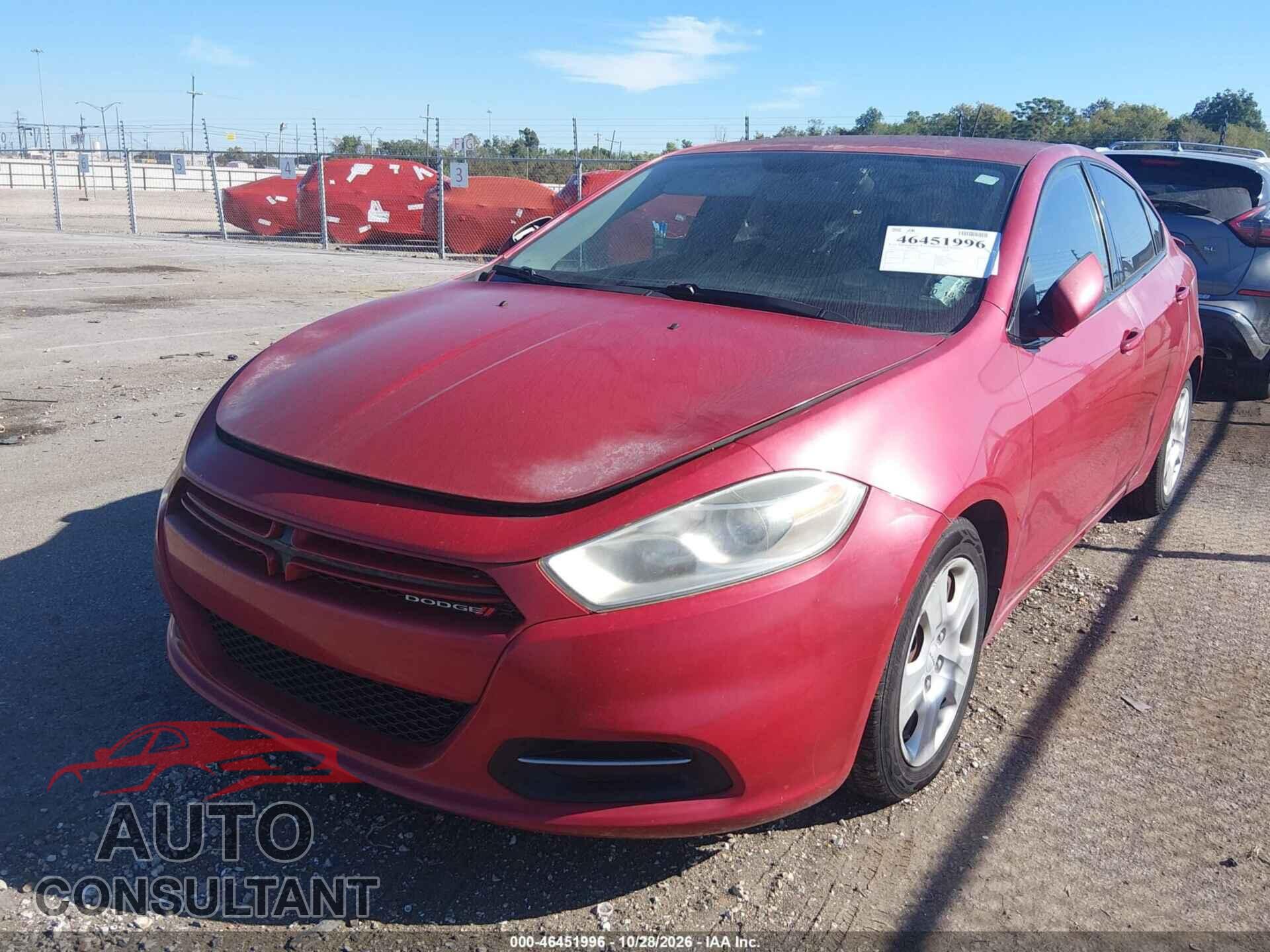 DODGE DART 2013 - 1C3CDFAH7DD320024