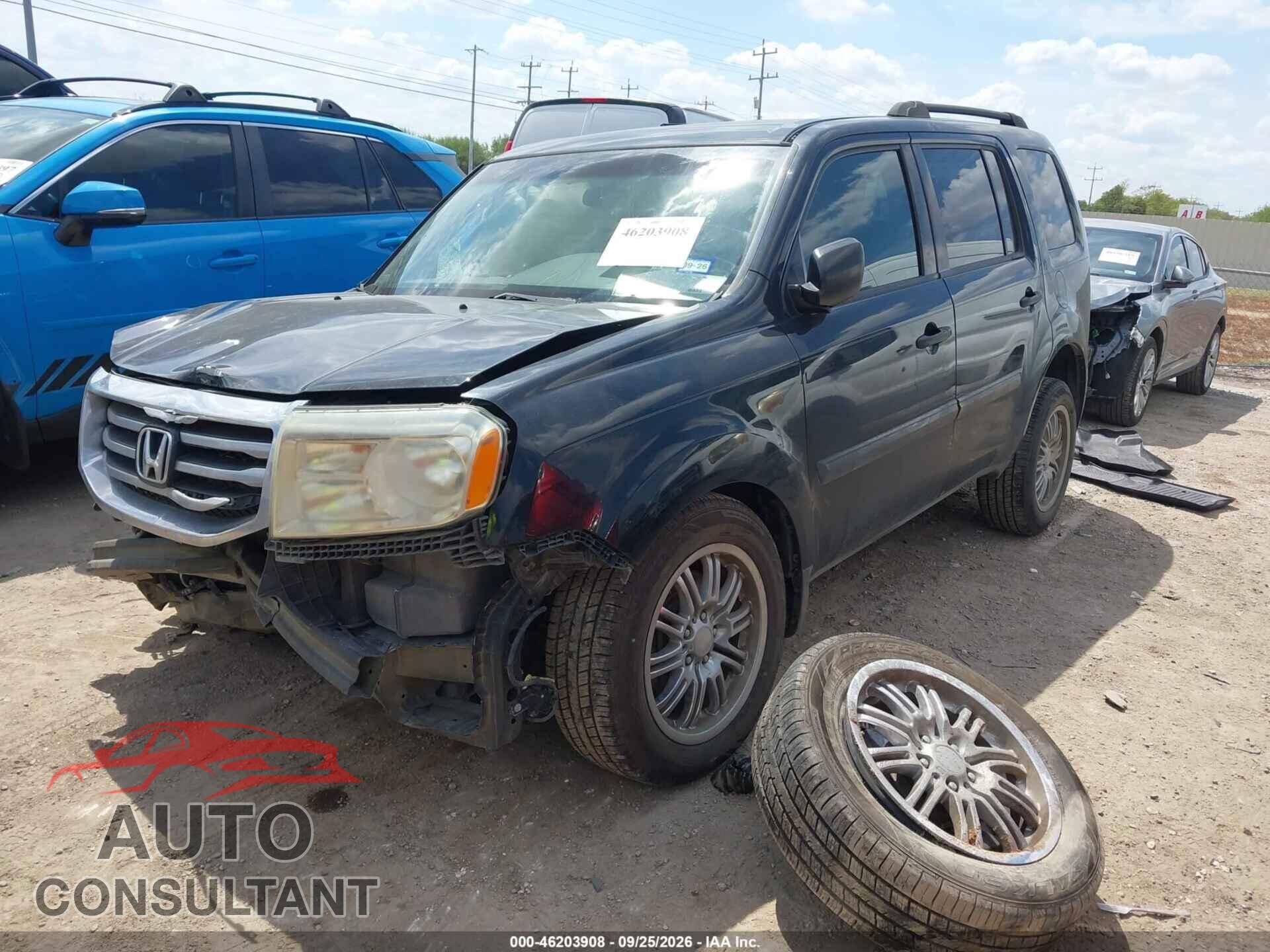 HONDA PILOT 2012 - 5FNYF3H27CB009244