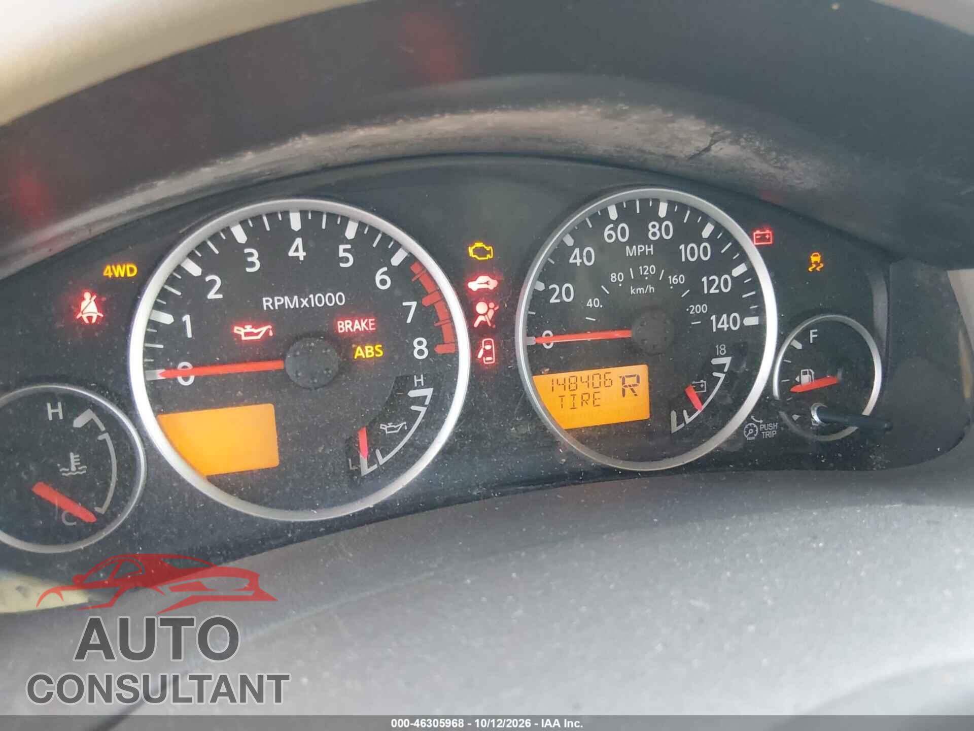 NISSAN FRONTIER 2012 - 1N6AD0EV3CC413284