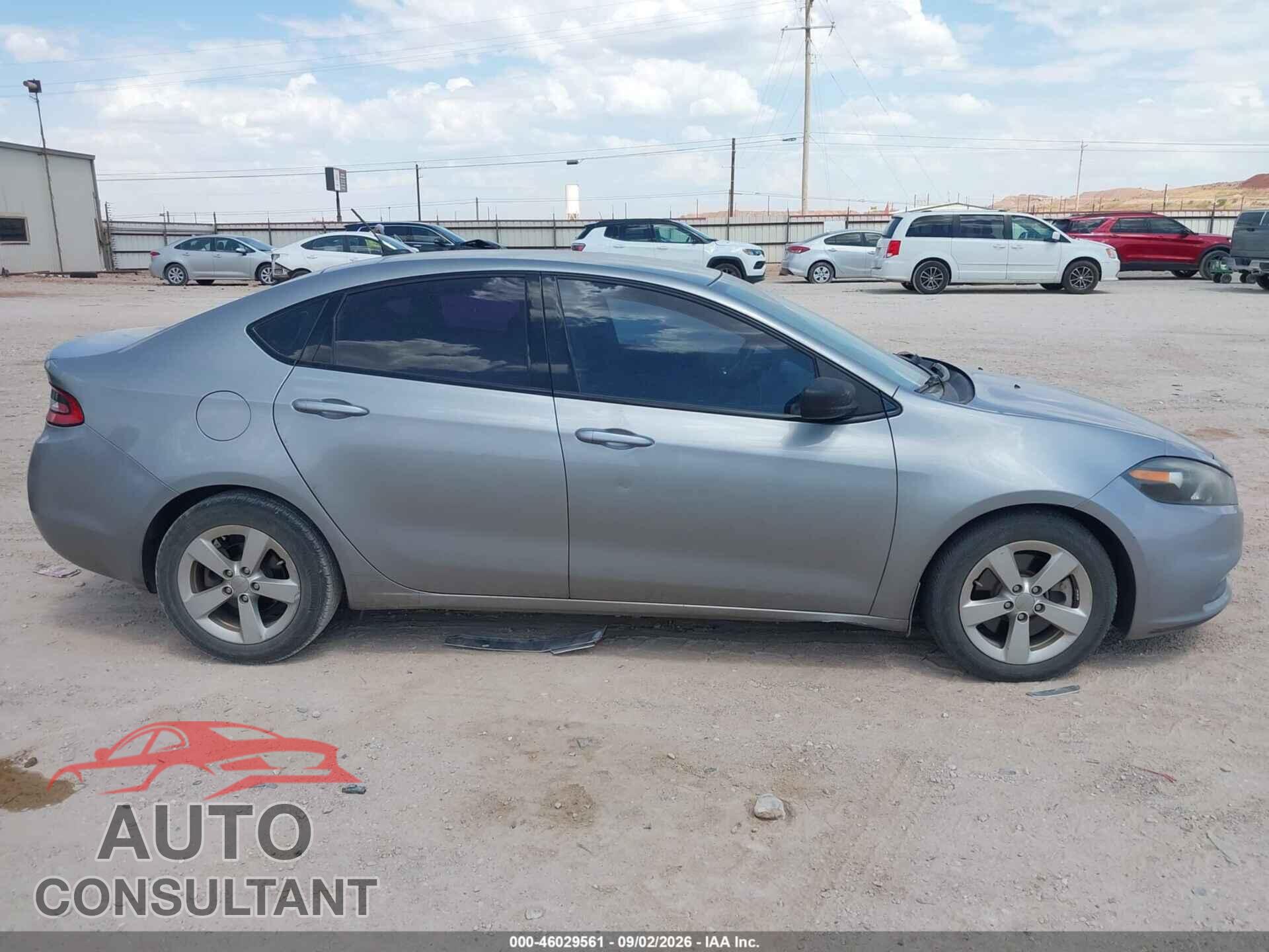 DODGE DART 2015 - 1C3CDFBB3FD227143