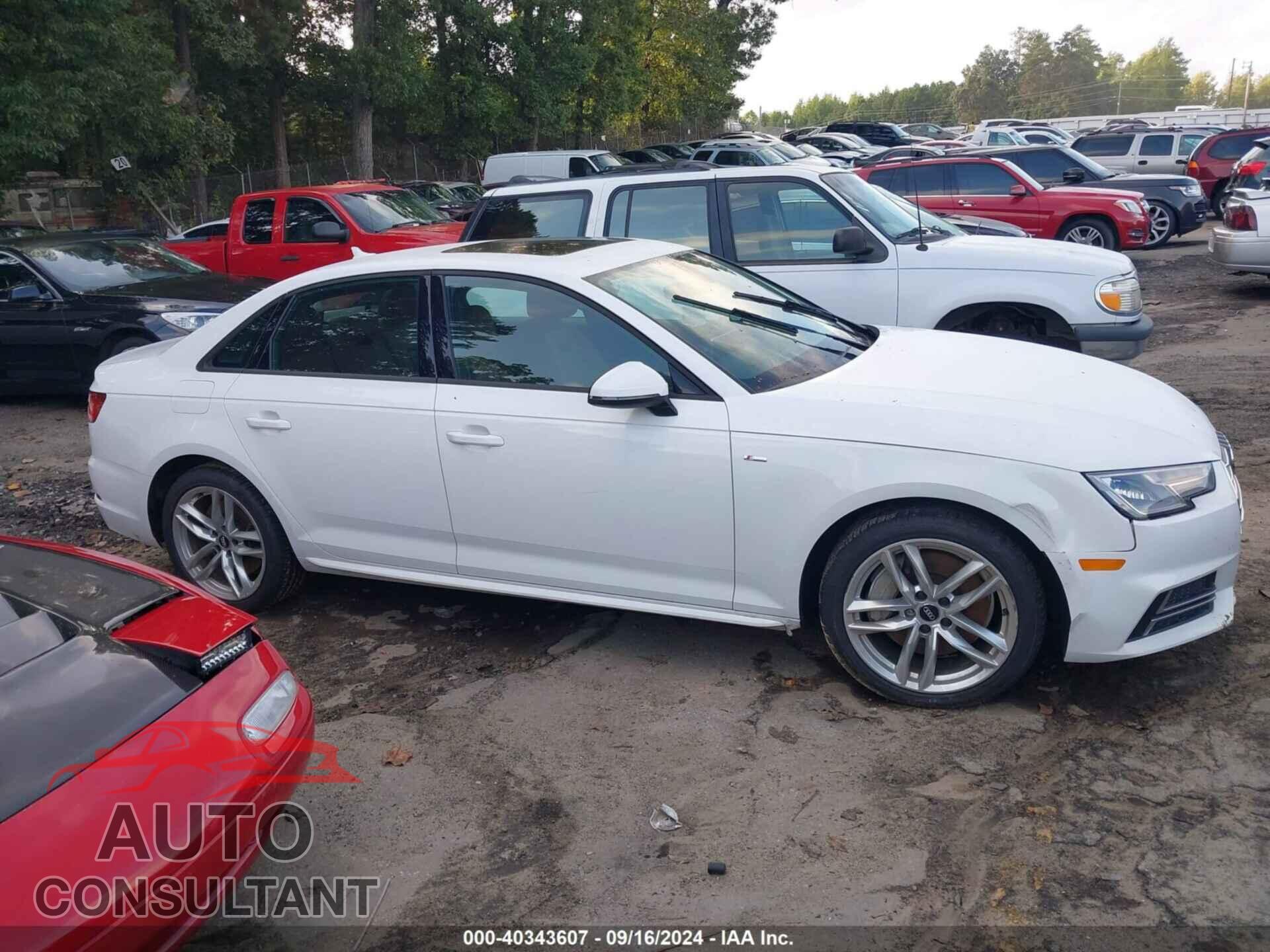 AUDI A4 2017 - WAUDNAF42HN055564