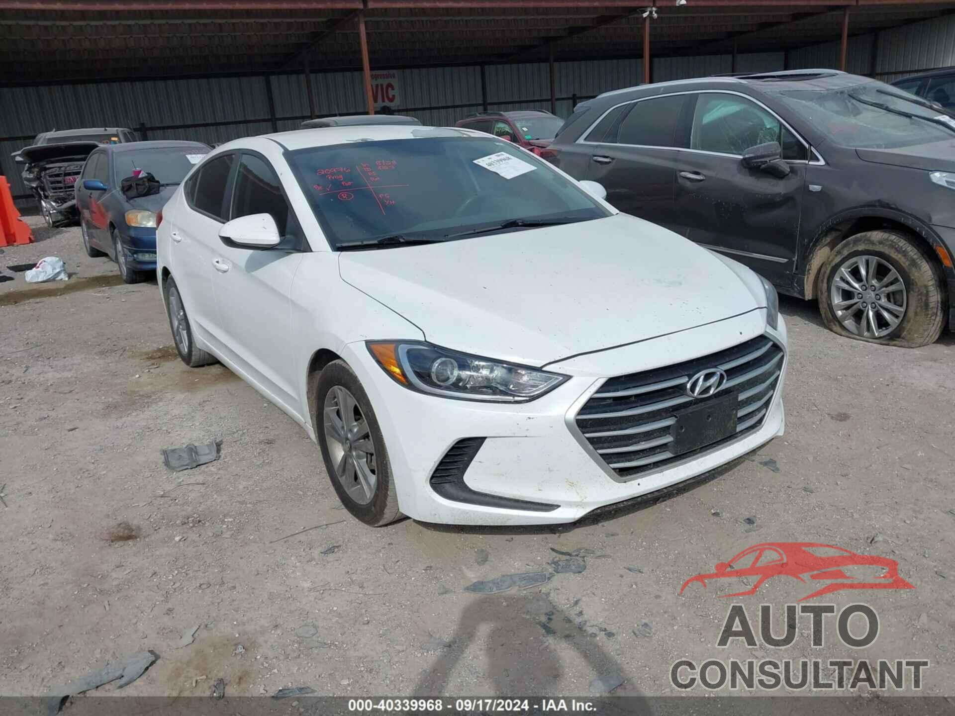 HYUNDAI ELANTRA 2018 - 5NPD84LF1JH319185