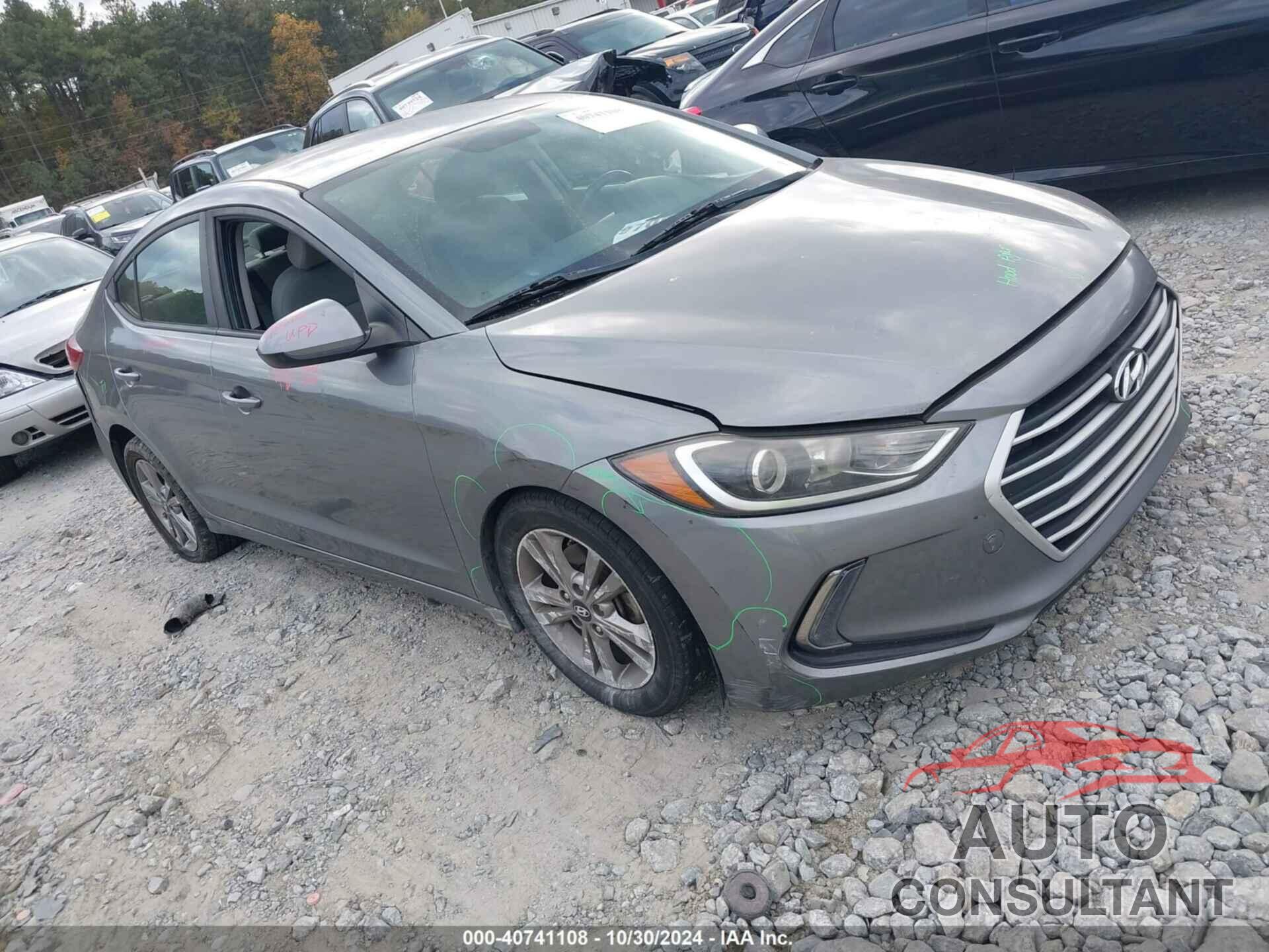 HYUNDAI ELANTRA 2017 - KMHD84LF1HU152645