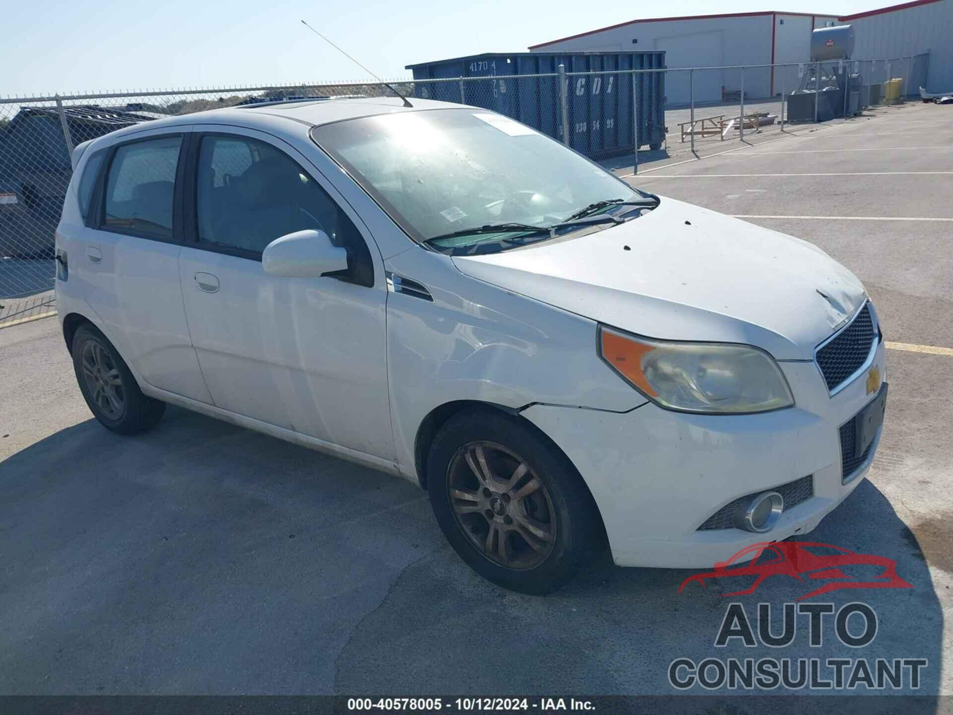 CHEVROLET AVEO 2011 - KL1TG6DEXBB212923