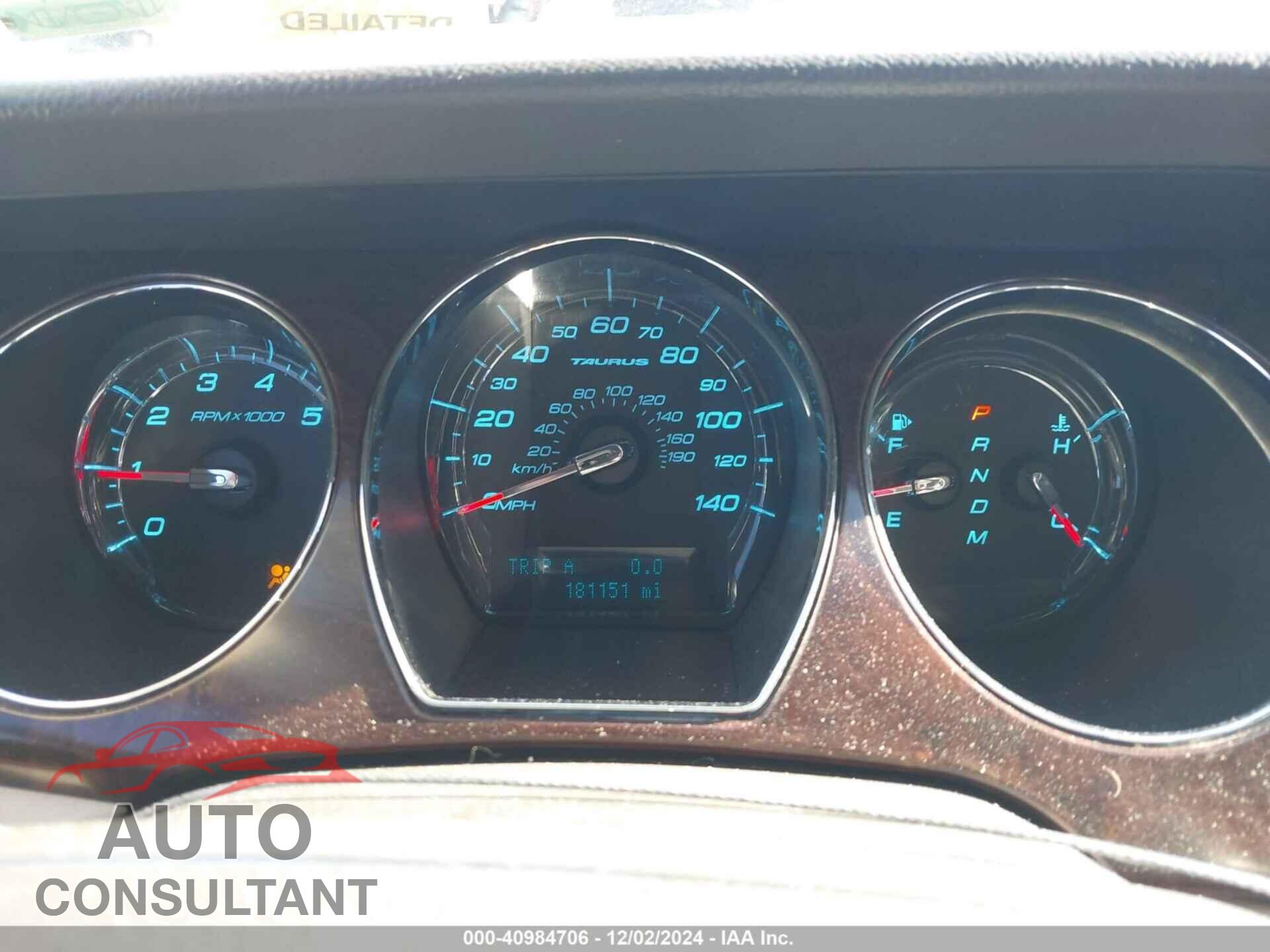 FORD TAURUS 2010 - 1FAHP2EW6AG118625