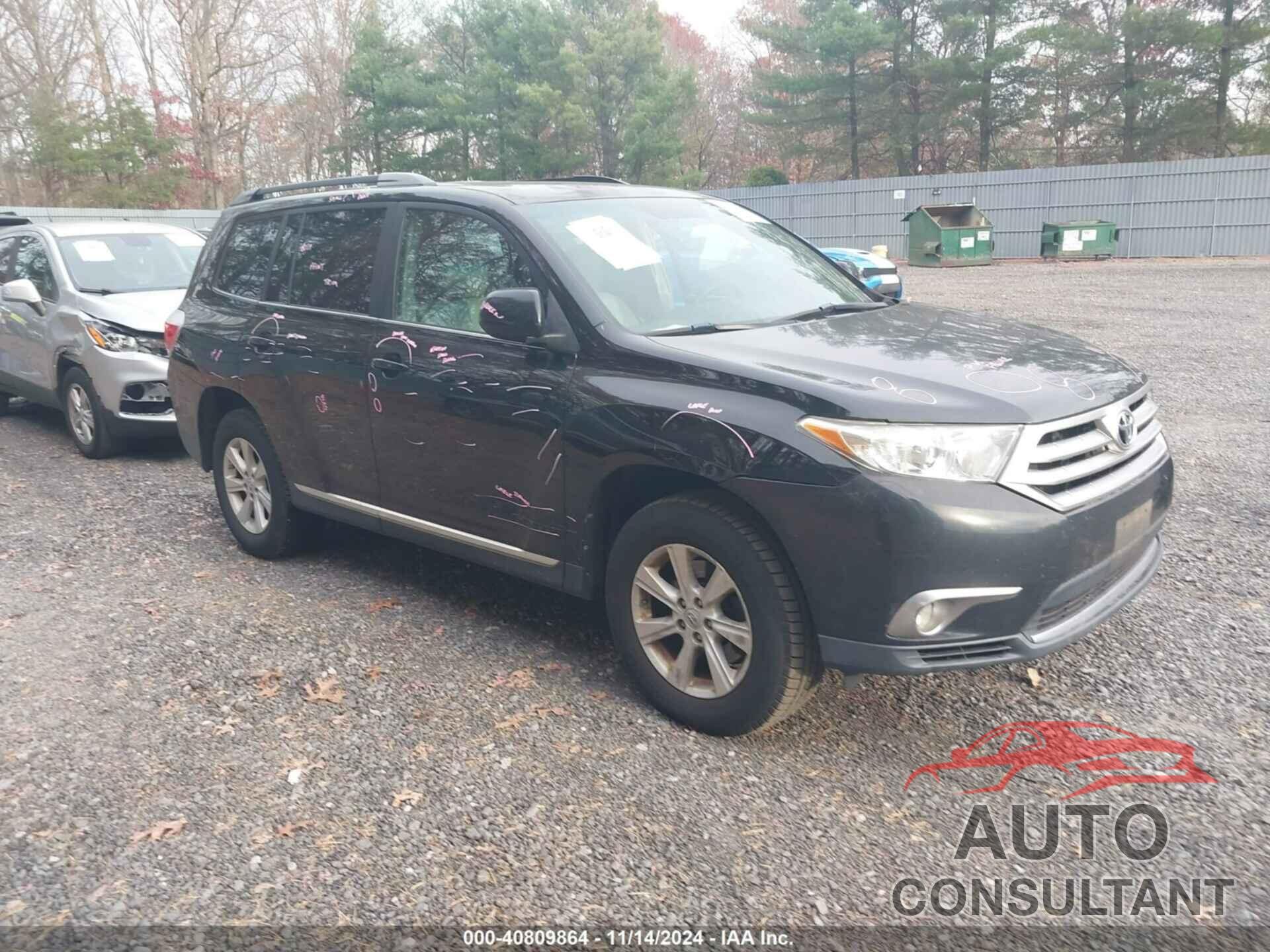 TOYOTA HIGHLANDER 2011 - 5TDBK3EH3BS080395