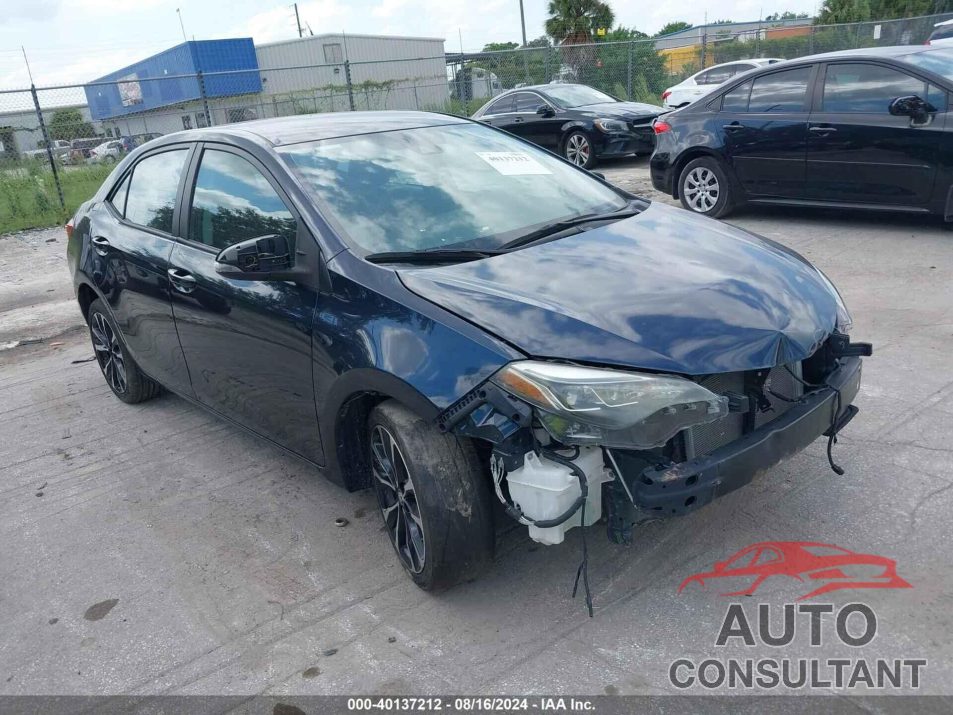 TOYOTA COROLLA 2018 - 2T1BURHE2JC041657