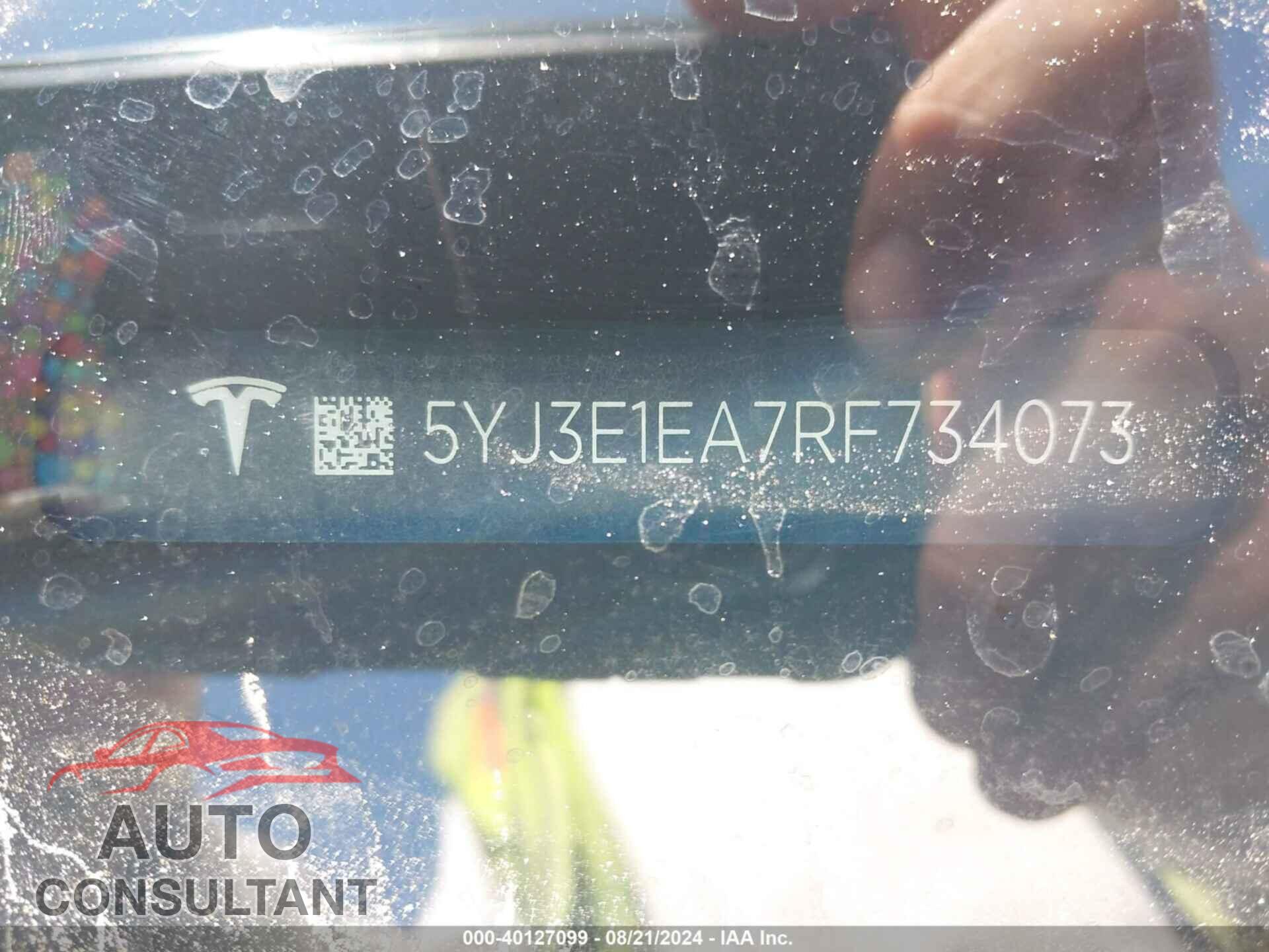 TESLA MODEL 3 2024 - 5YJ3E1EA7RF734073