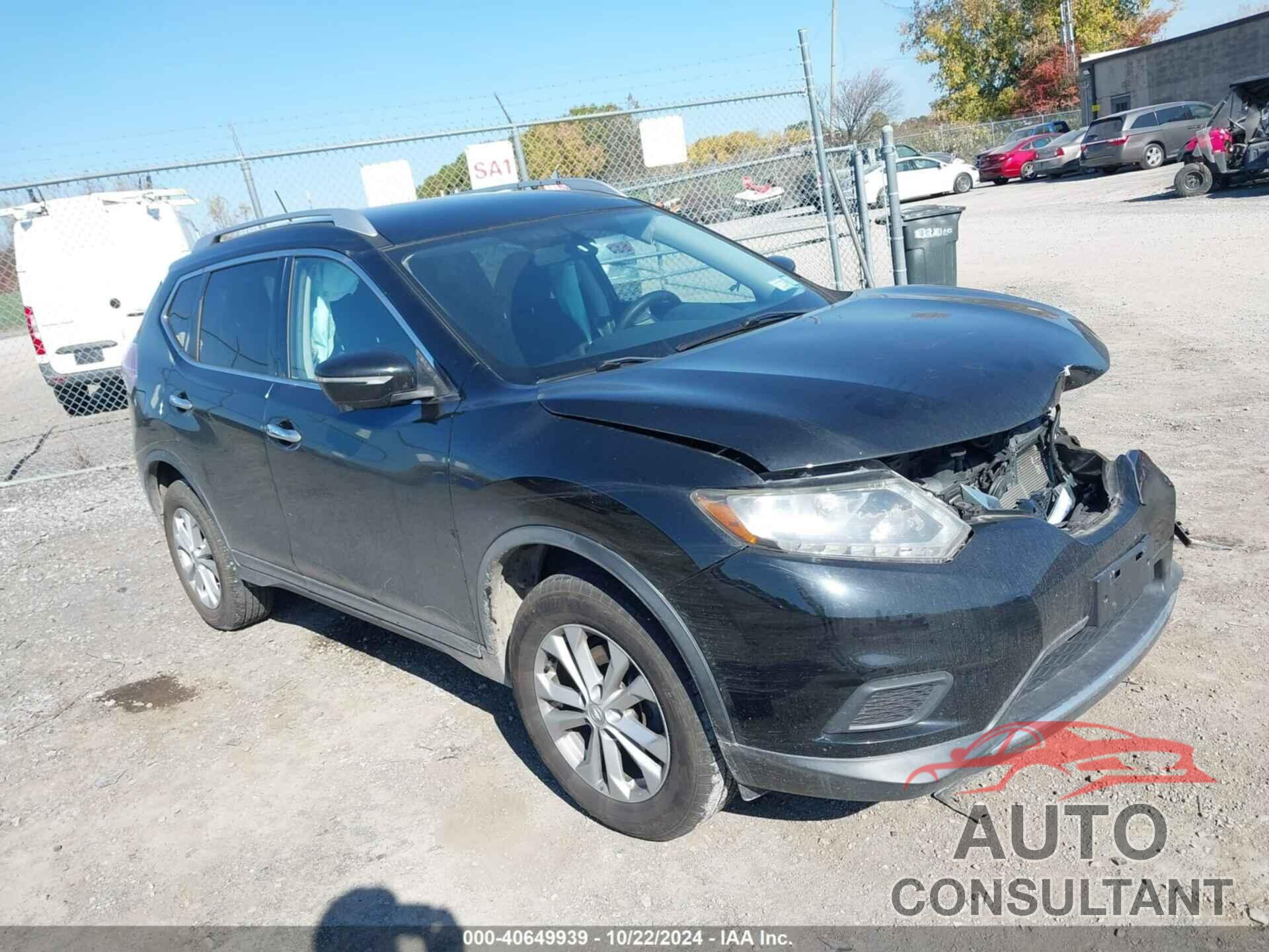 NISSAN ROGUE 2015 - KNMAT2MV6FP586099