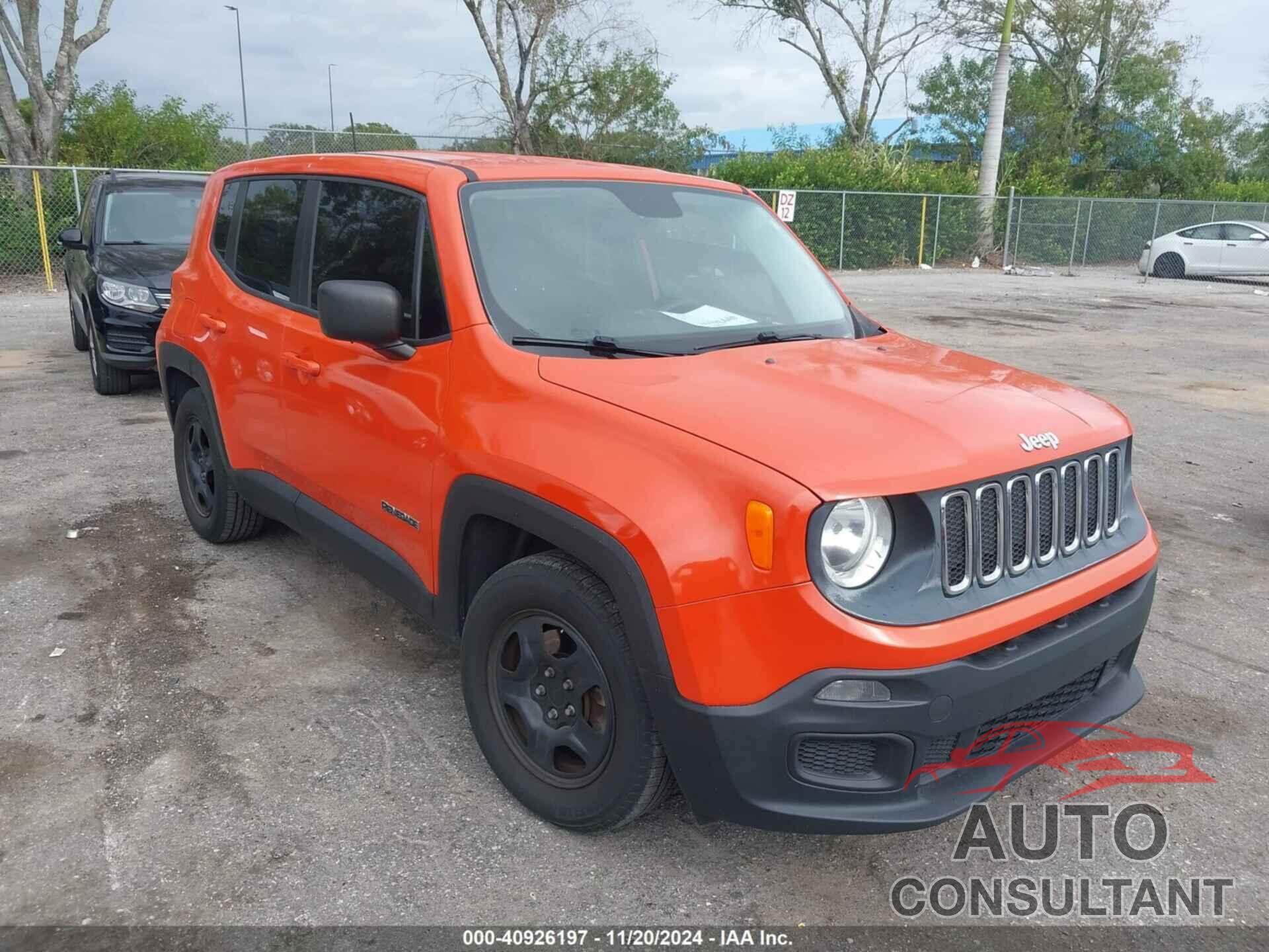 JEEP RENEGADE 2016 - ZACCJAAT8GPE29609