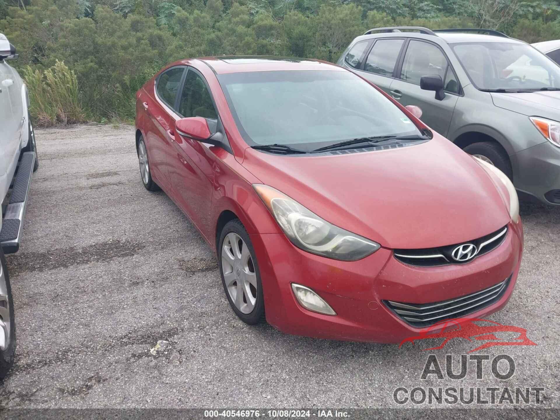 HYUNDAI ELANTRA 2011 - KMHDH4AE7BU105363