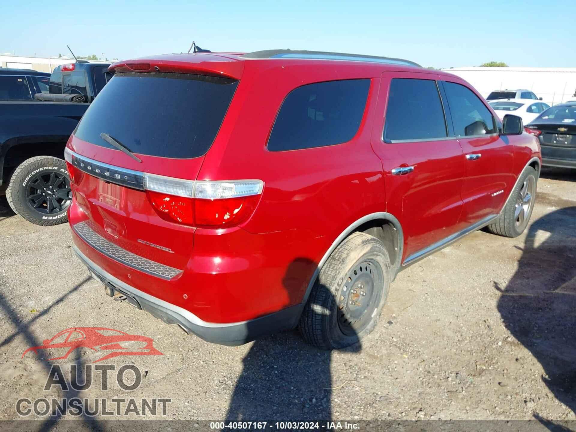 DODGE DURANGO 2011 - 1D4SD5GT9BC592481