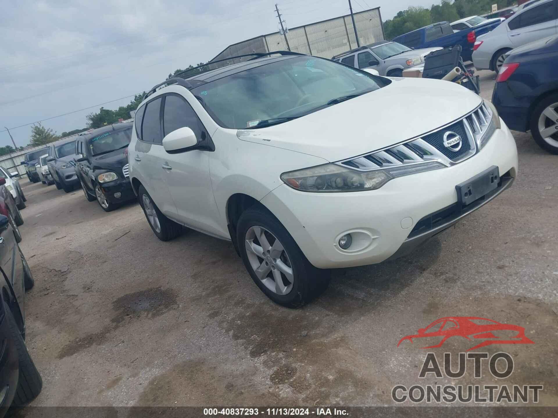 NISSAN MURANO 2010 - JN8AZ1MU6AW010256