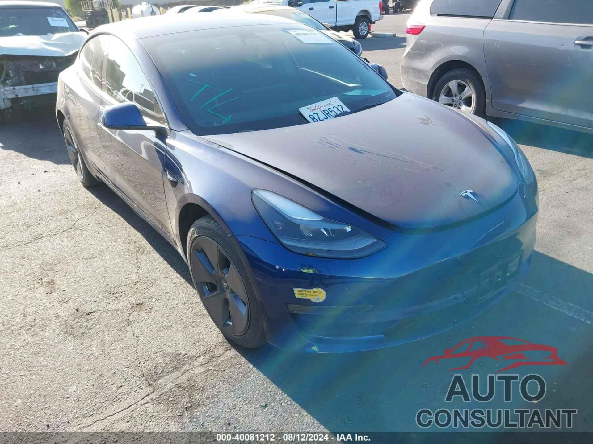 TESLA MODEL 3 2022 - 5YJ3E1EB7NF137914