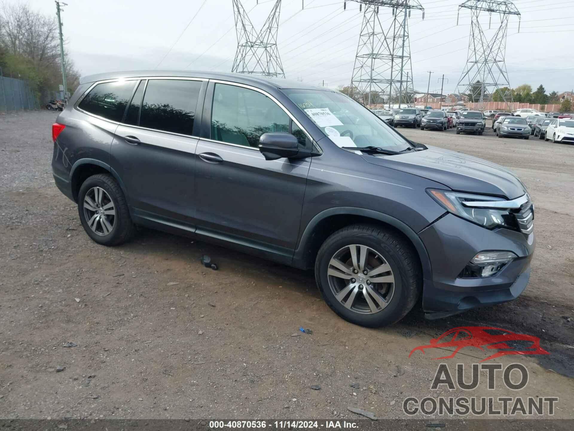 HONDA PILOT 2017 - 5FNYF6H51HB043490