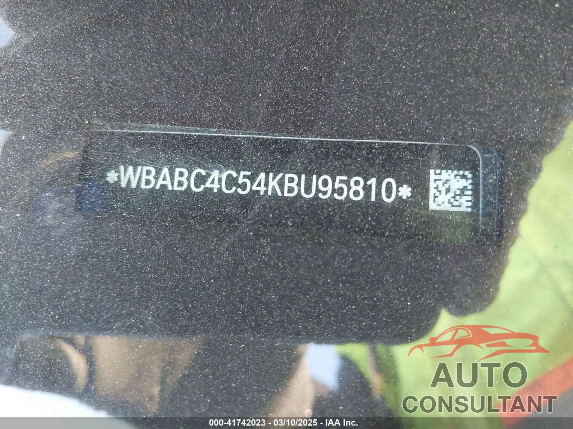BMW M850I 2019 - WBABC4C54KBU95810