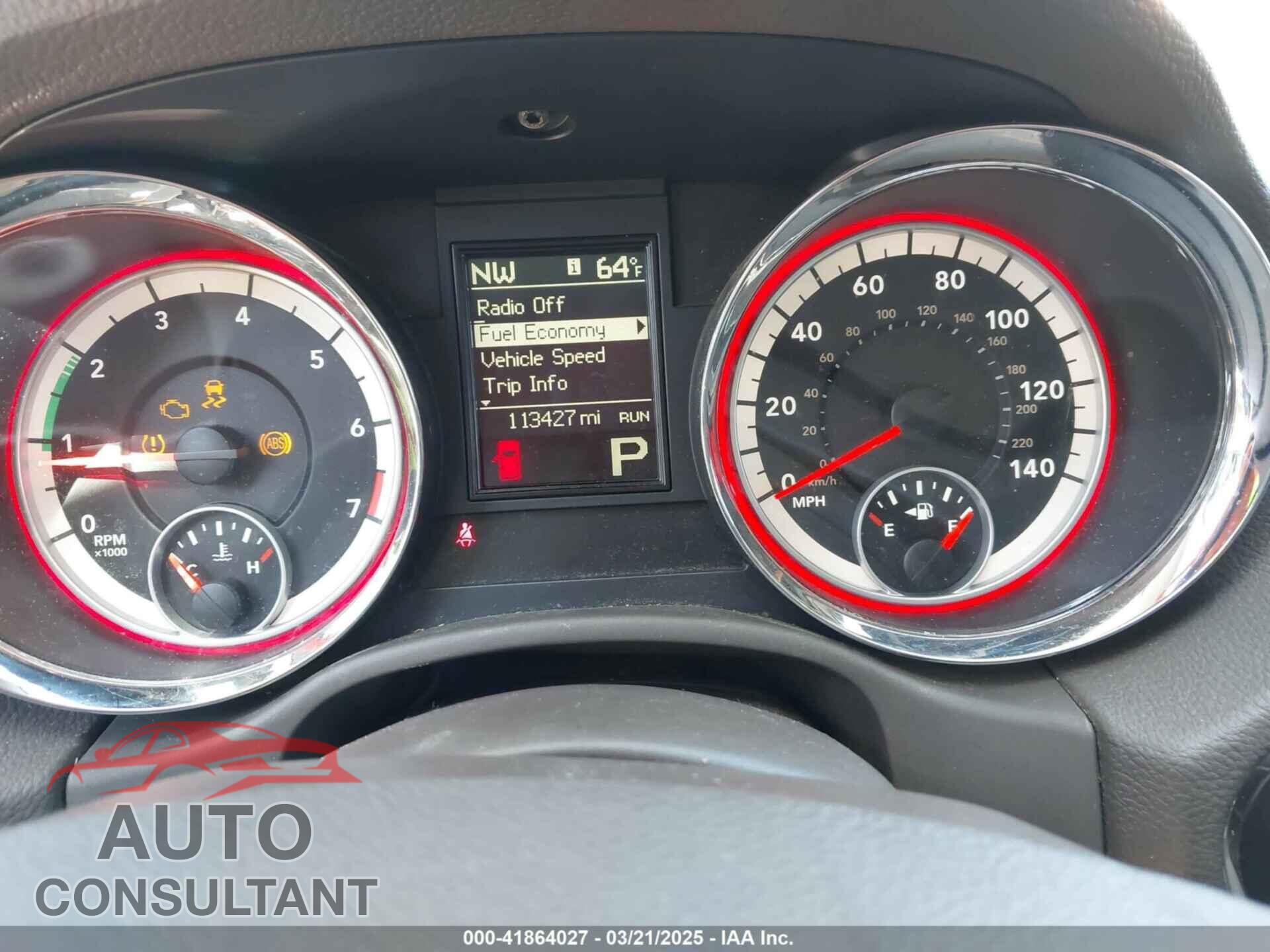 DODGE DURANGO 2012 - 1C4RDJAGXCC336240