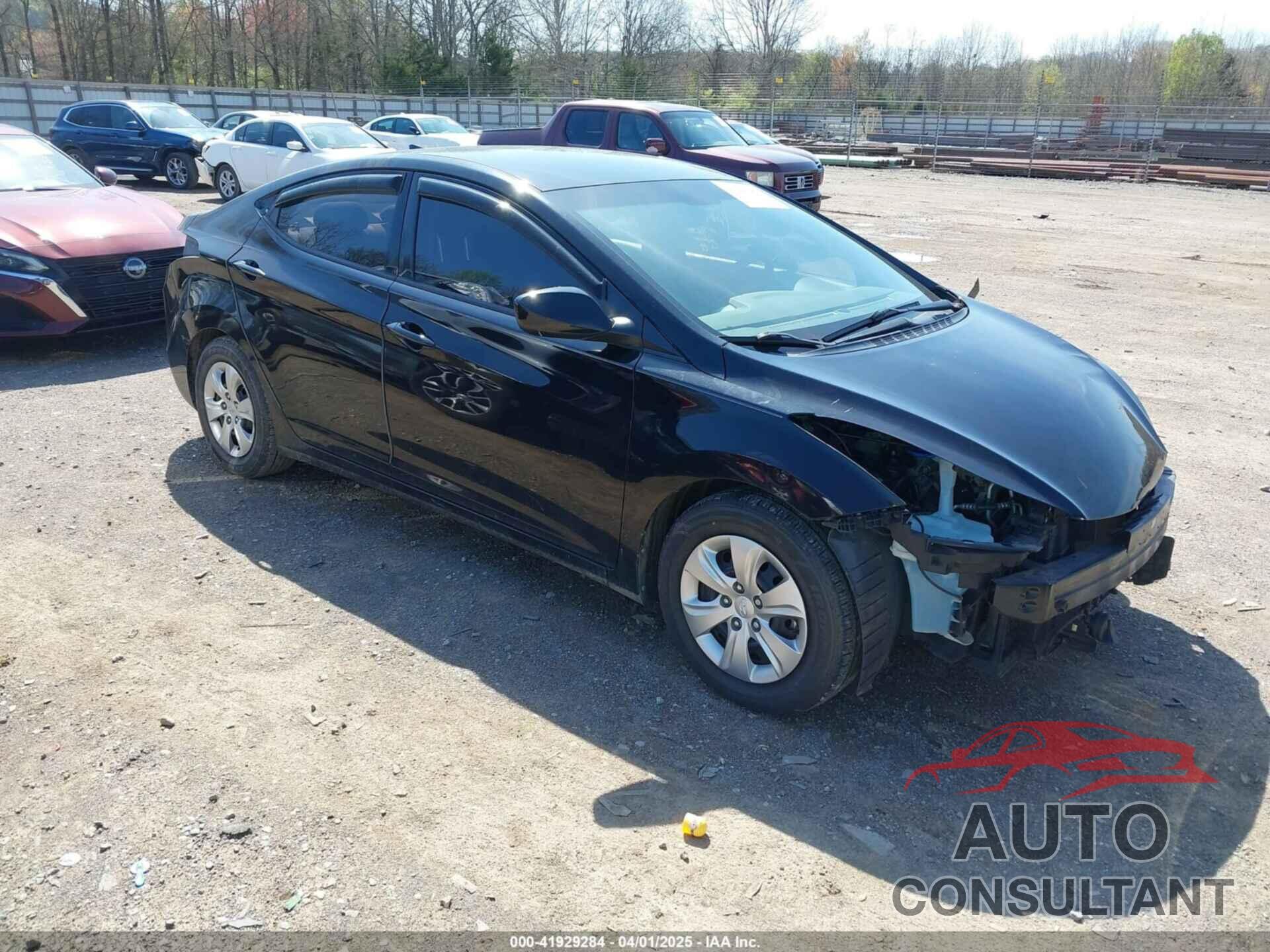 HYUNDAI ELANTRA 2016 - KMHDH4AE2GU641130