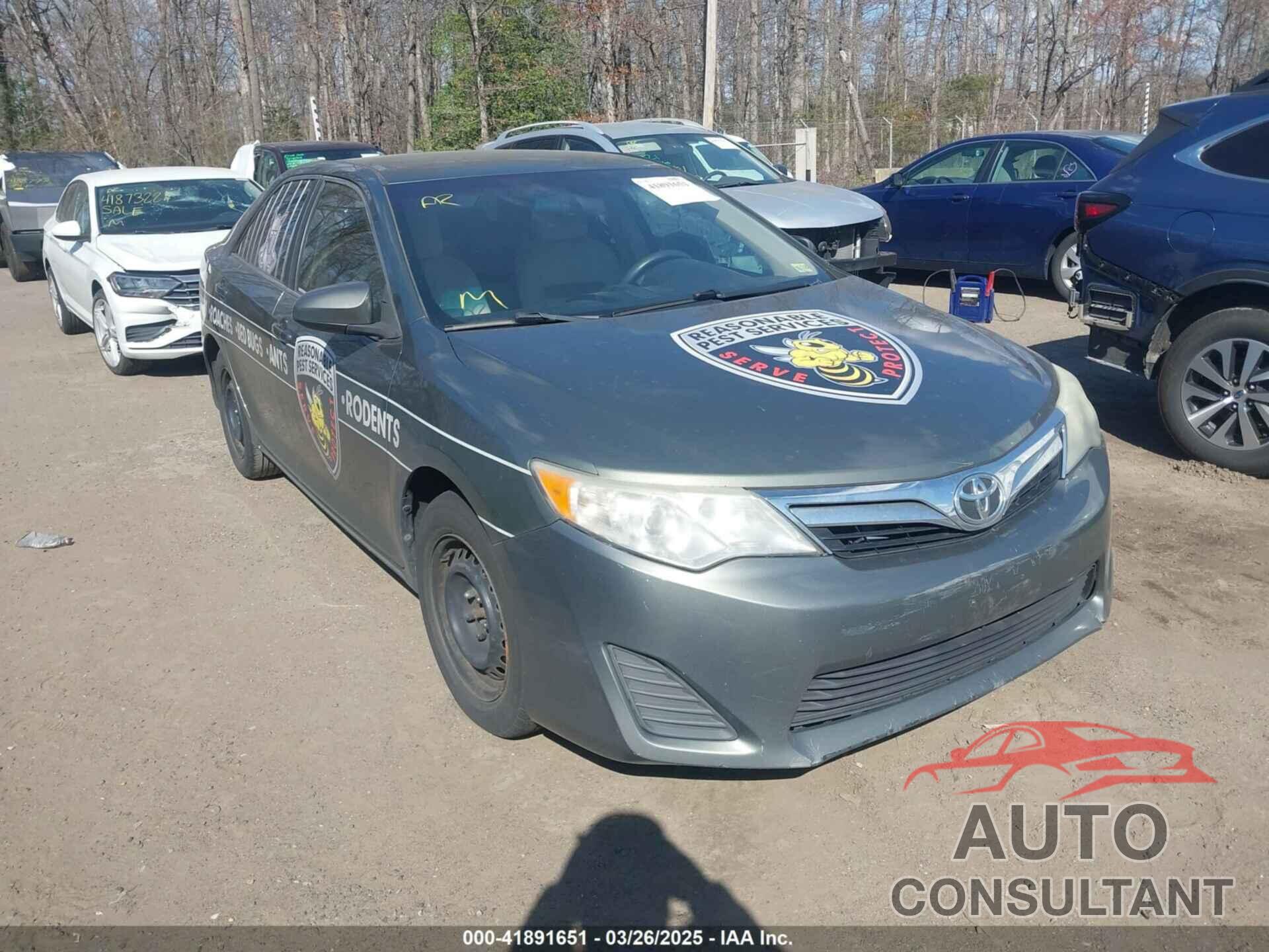 TOYOTA CAMRY 2012 - 4T4BF1FK4CR224246