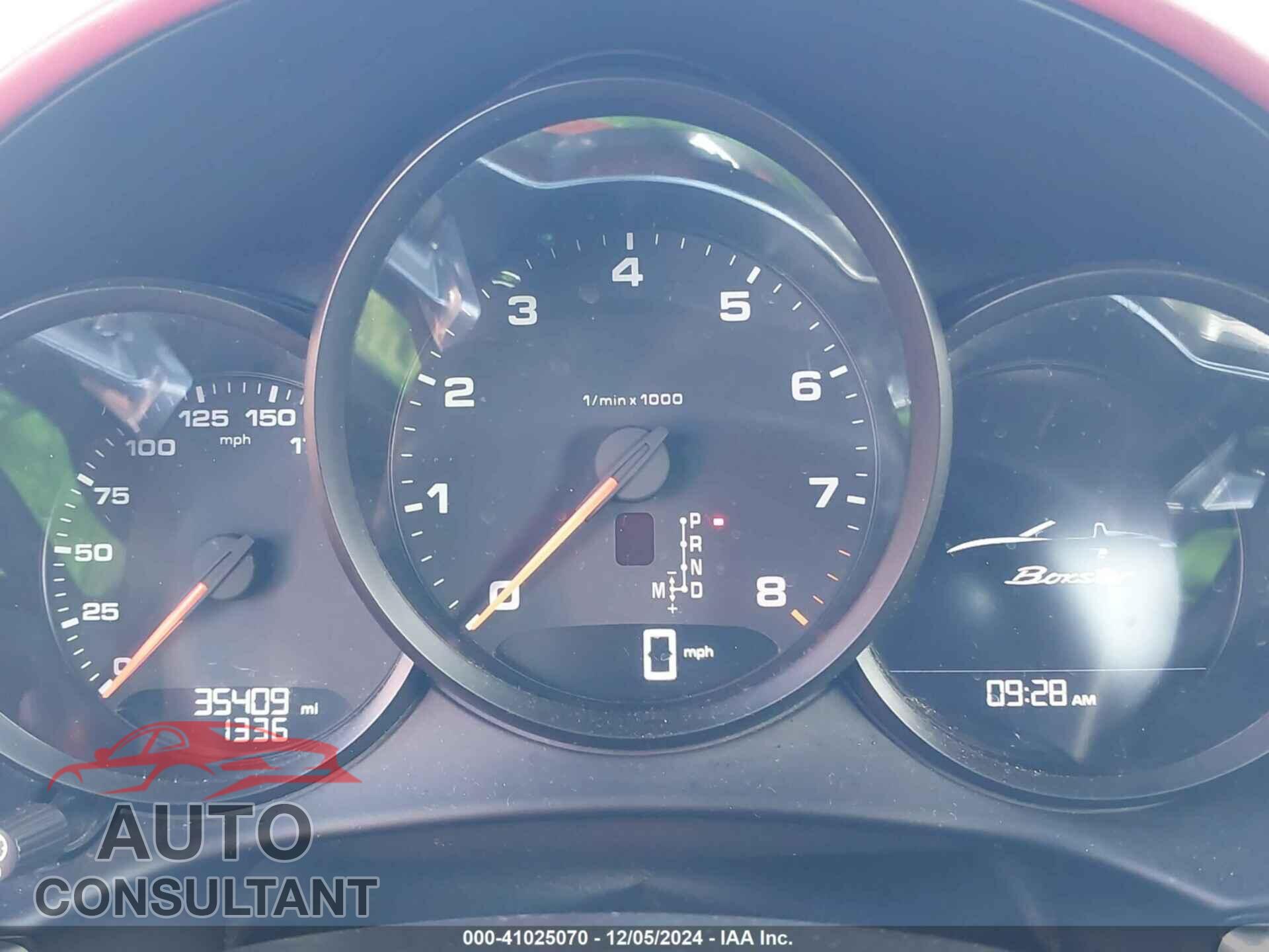 PORSCHE 718 BOXSTER 2017 - WP0CA2A83HS220176