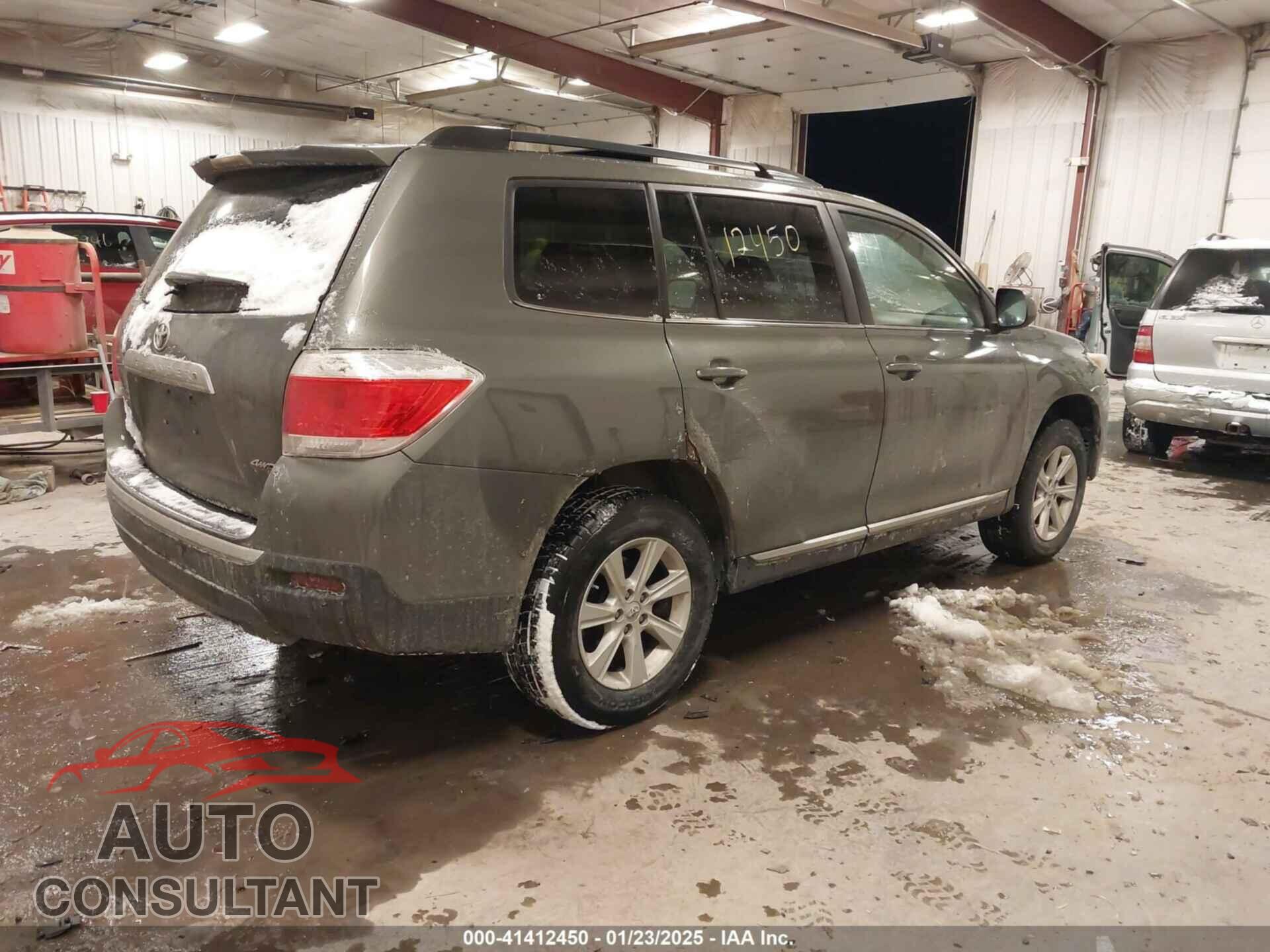 TOYOTA HIGHLANDER 2012 - 5TDBK3EHXCS094652
