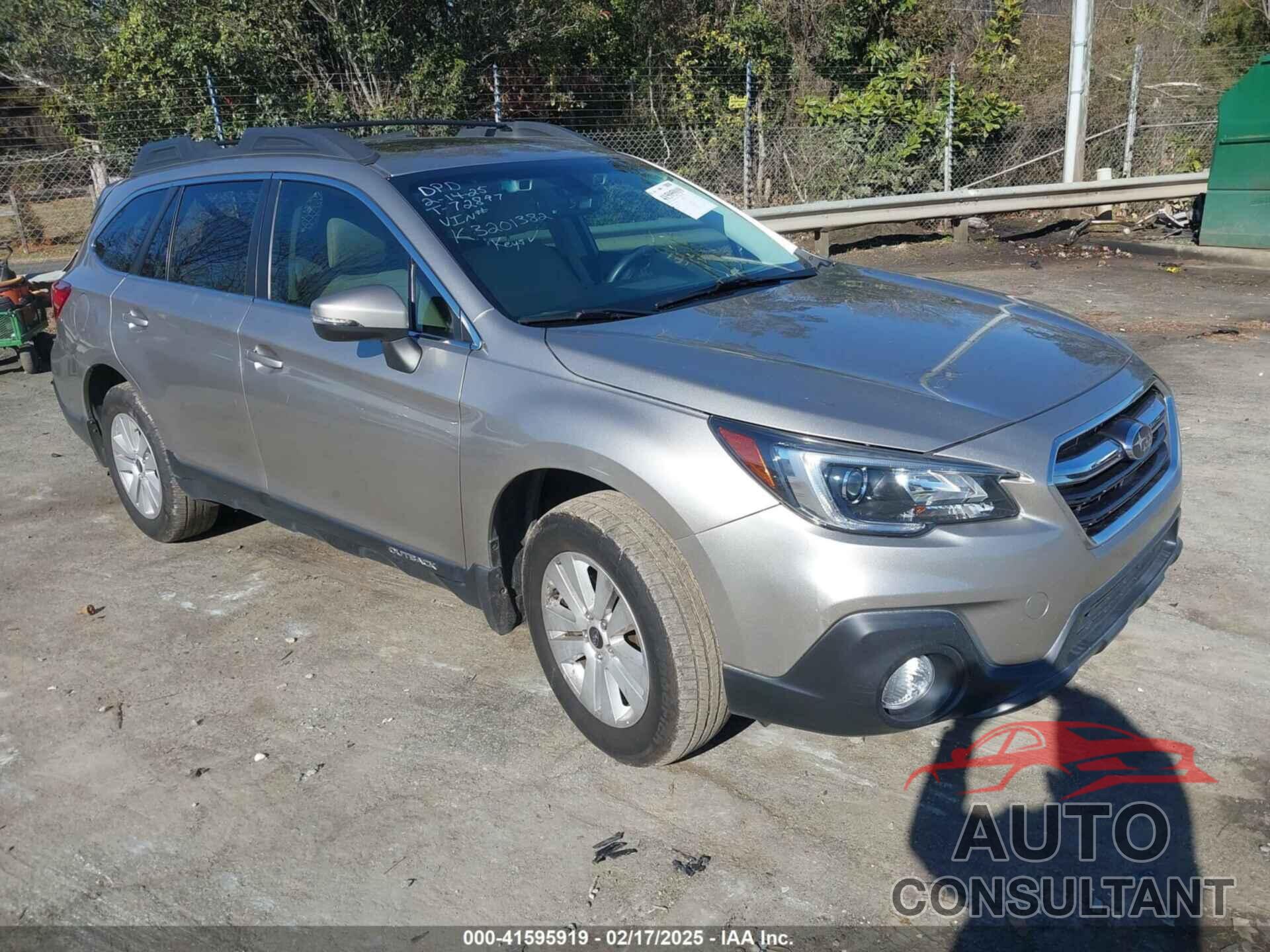 SUBARU OUTBACK 2019 - 4S4BSAHC7K3201382