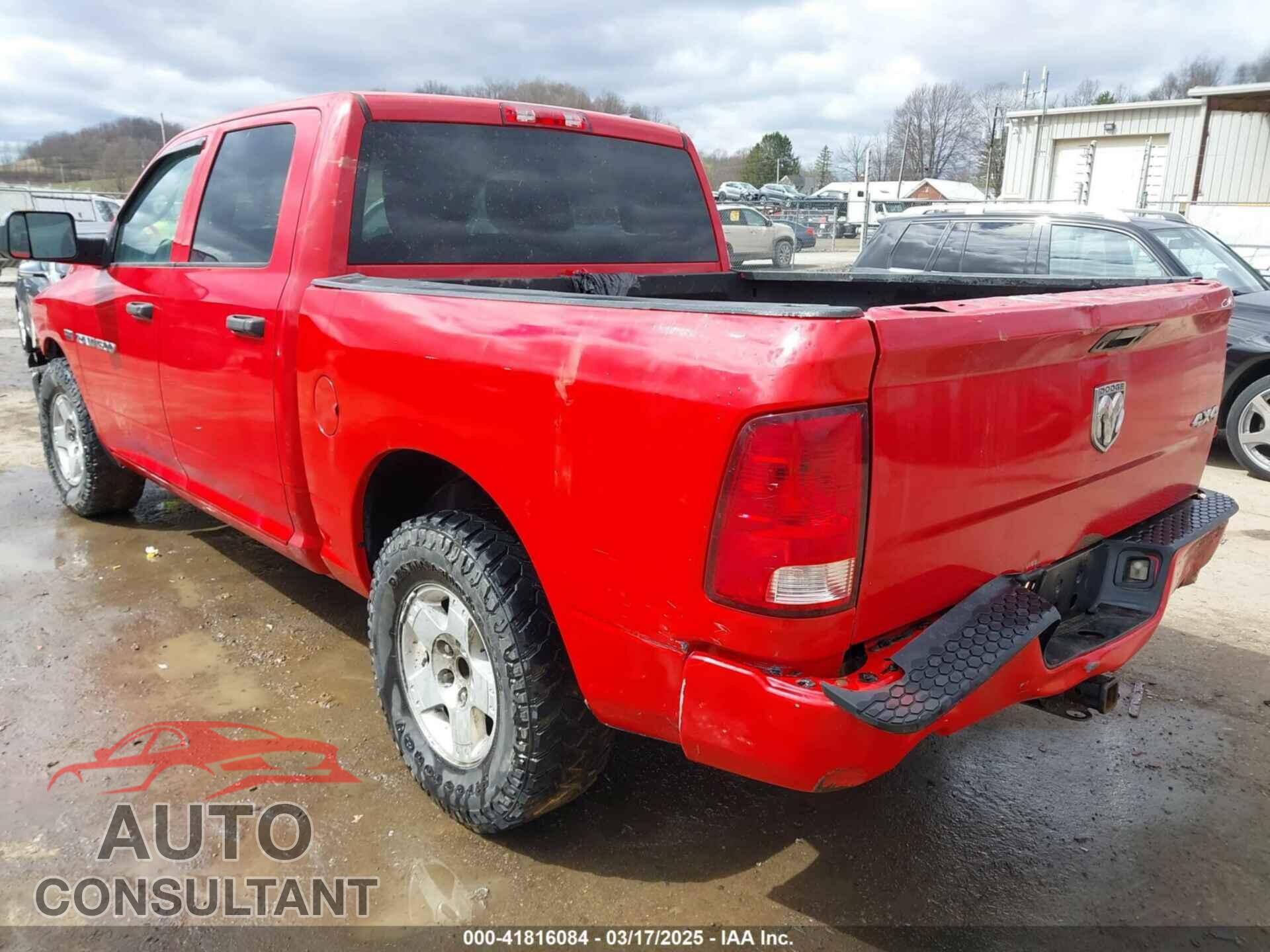 DODGE RAM 1500 2012 - 1C6RD7KT3CS227372