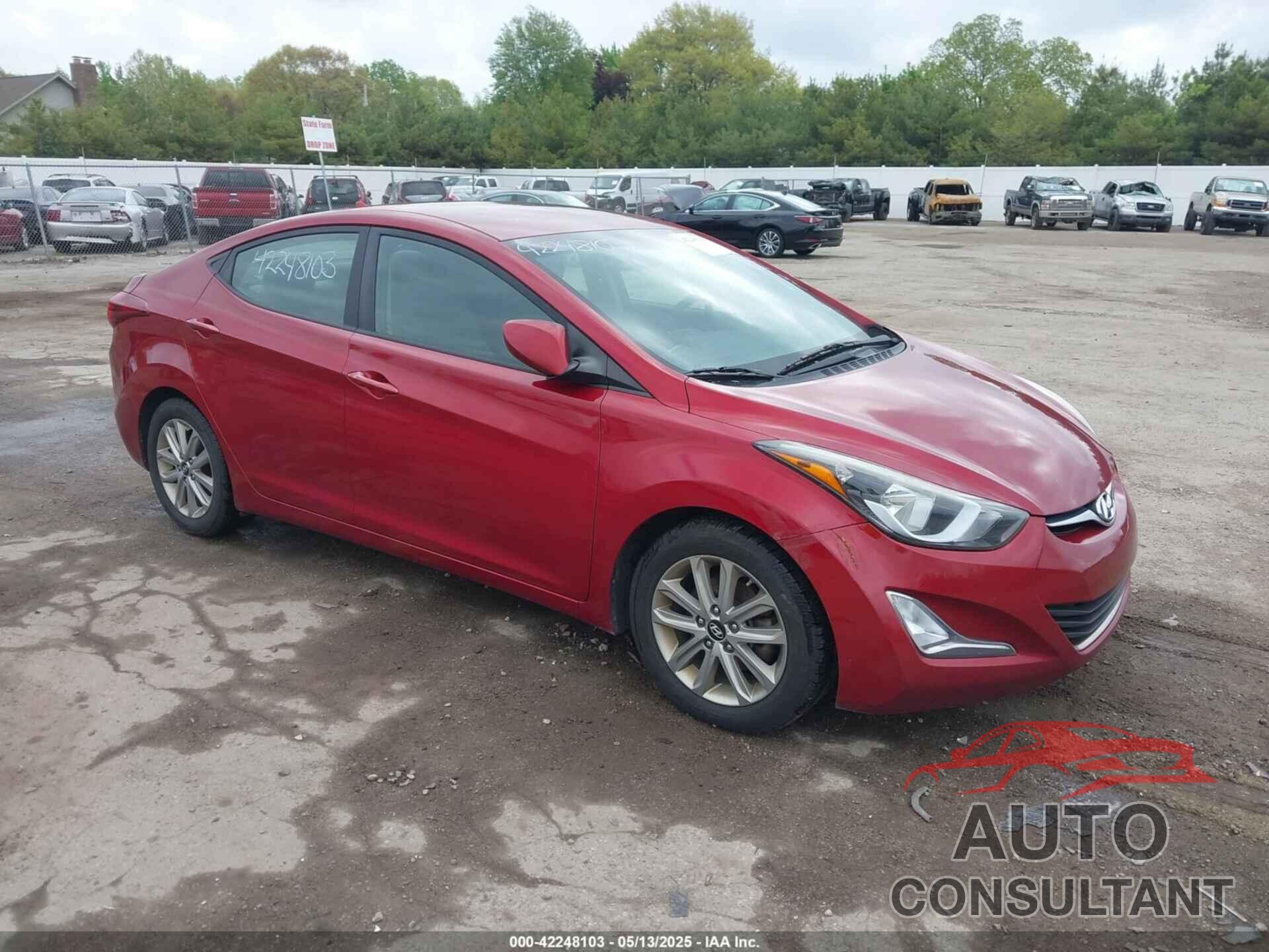 HYUNDAI ELANTRA 2014 - 5NPDH4AE4EH483904
