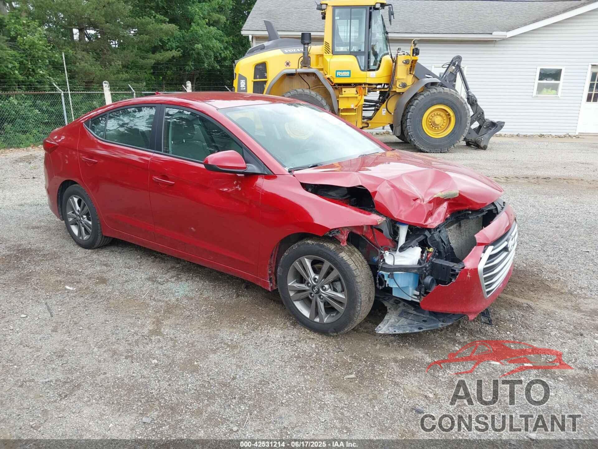 HYUNDAI ELANTRA 2017 - KMHD84LF5HU194364