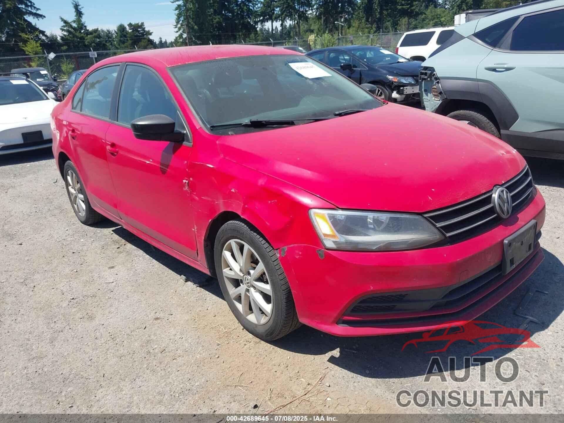 VOLKSWAGEN JETTA 2015 - 3VWD17AJXFM283699