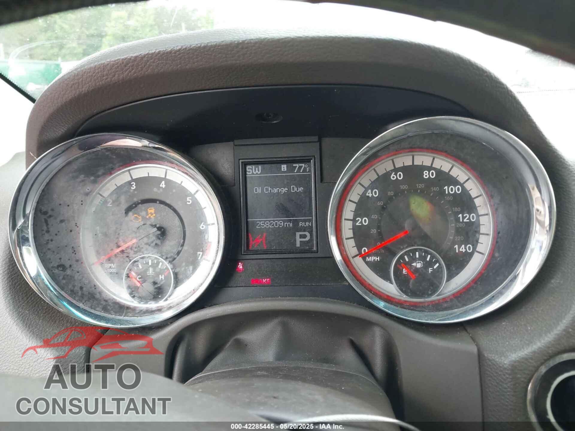 DODGE DURANGO 2011 - 1D4RD2GG3BC623532