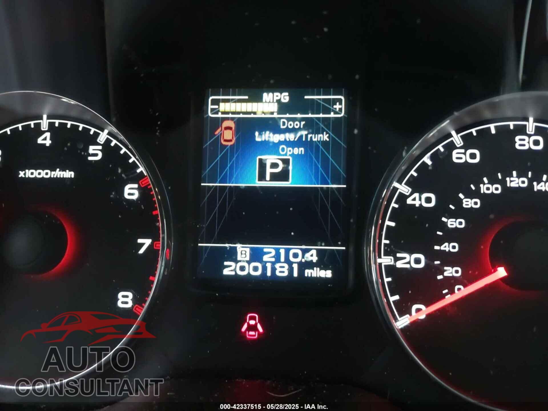SUBARU OUTBACK 2013 - 4S4BRCKC8D3219084