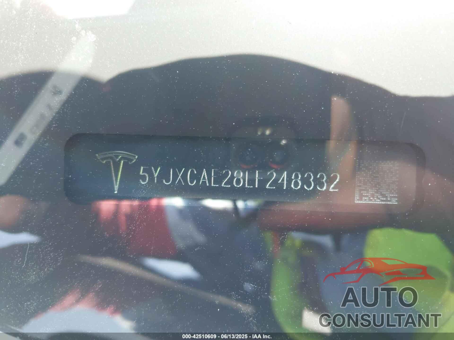 TESLA MODEL X 2020 - 5YJXCAE28LF248332