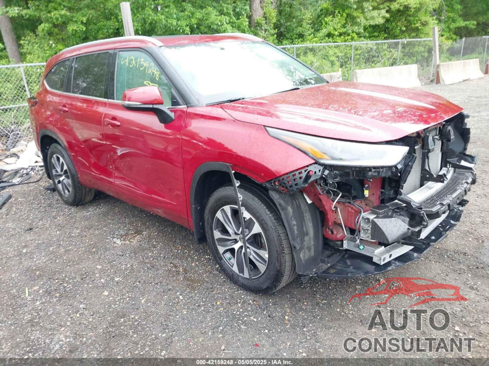 TOYOTA HIGHLANDER 2021 - 5TDGZRBH0MS132061