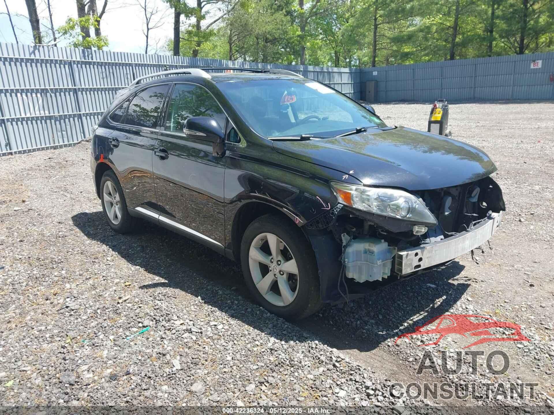 LEXUS RX 350 2012 - 2T2BK1BA6CC147220