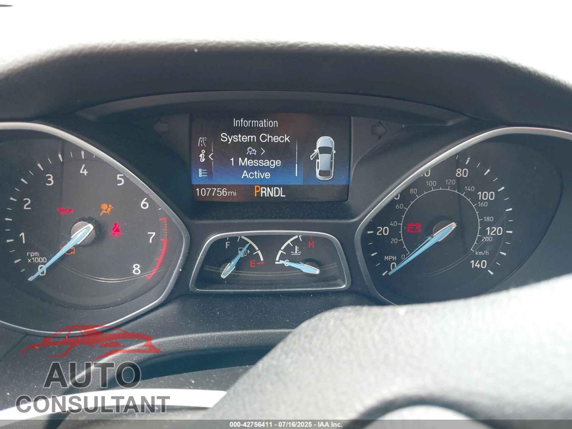 FORD FOCUS 2016 - 1FADP3E20GL215420