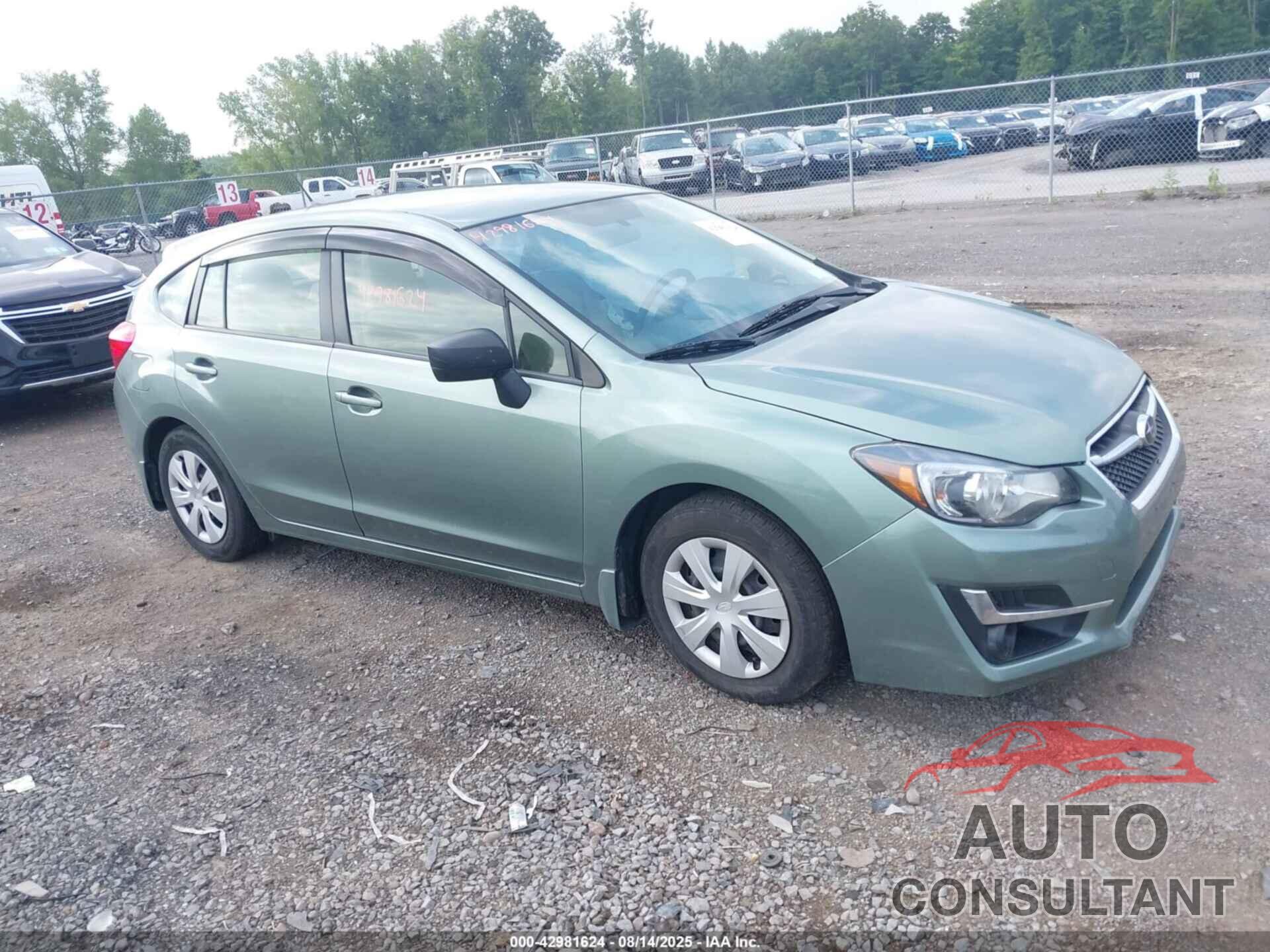 SUBARU IMPREZA 2015 - JF1GPAA63FH270858