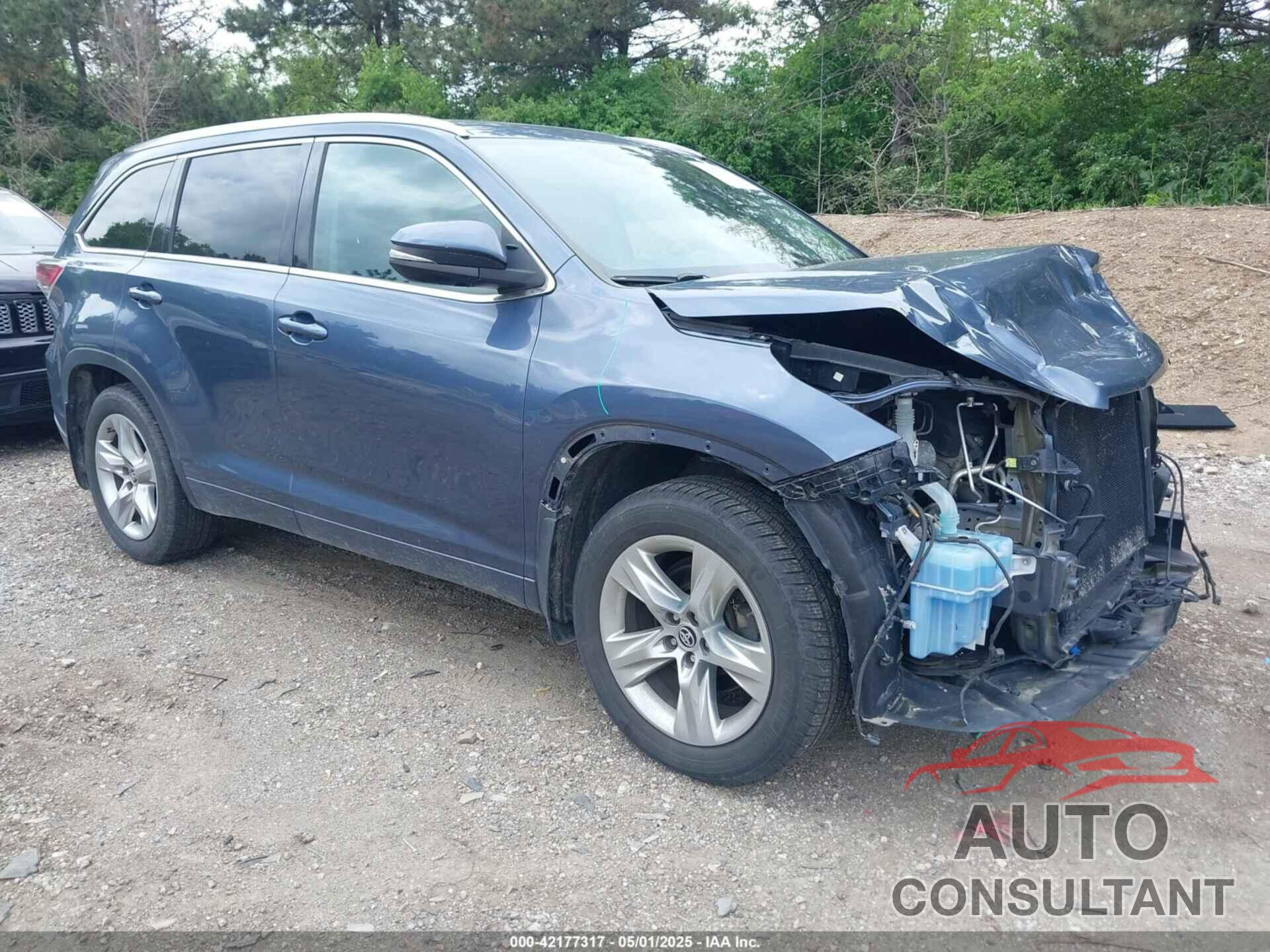TOYOTA HIGHLANDER 2016 - 5TDDKRFHXGS250107
