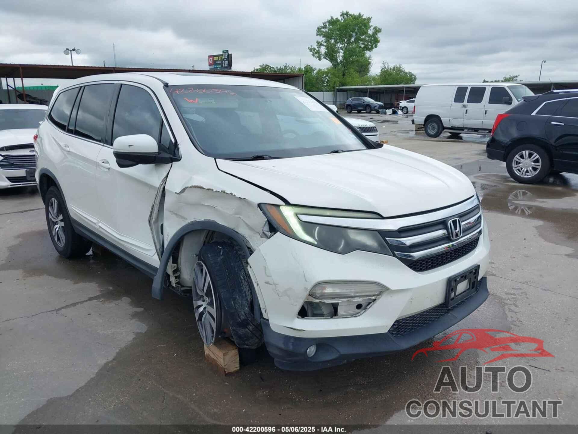 HONDA PILOT 2016 - 5FNYF6H50GB057041
