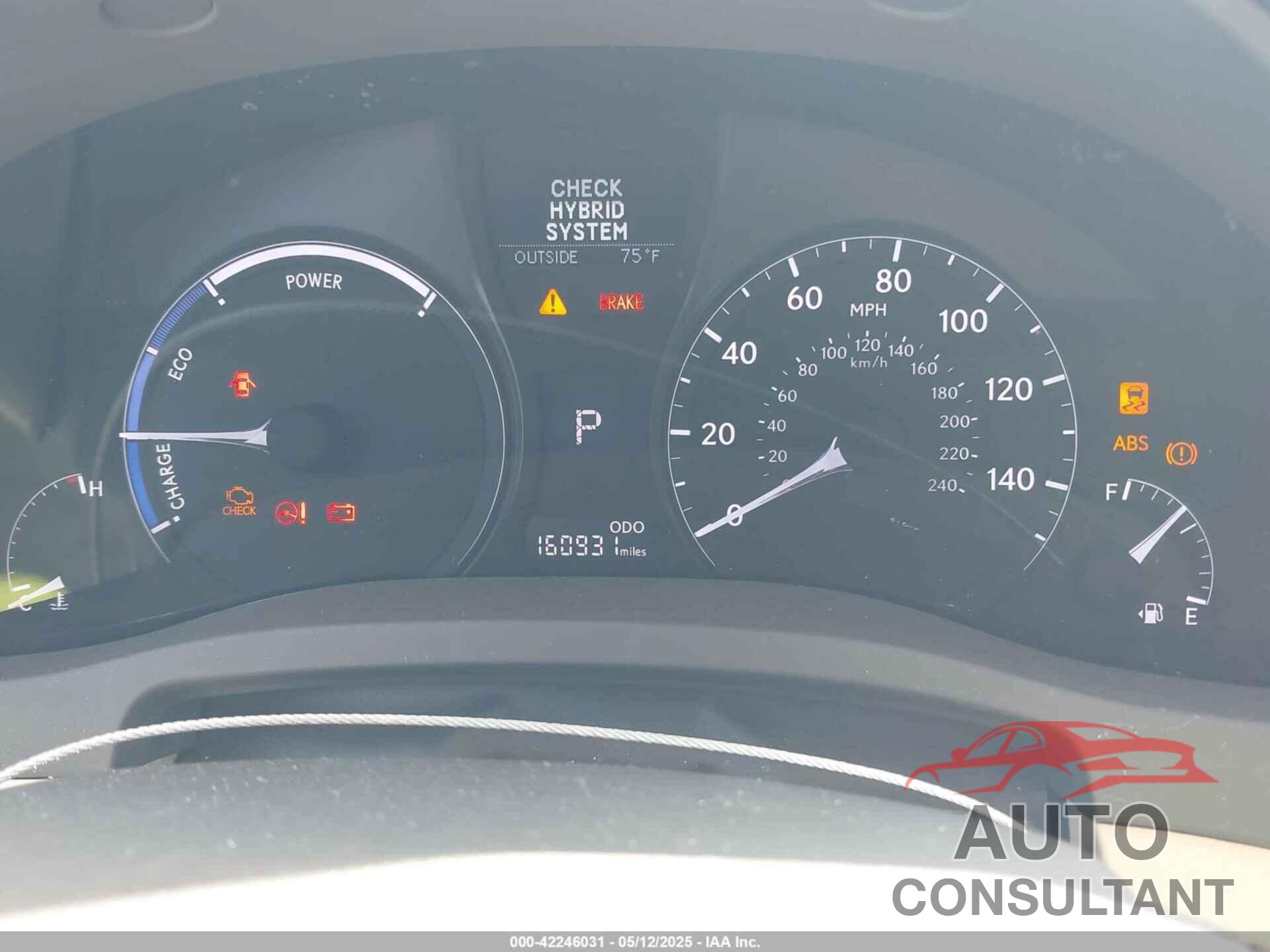 LEXUS RX 450H 2013 - JTJBC1BA9D2053105