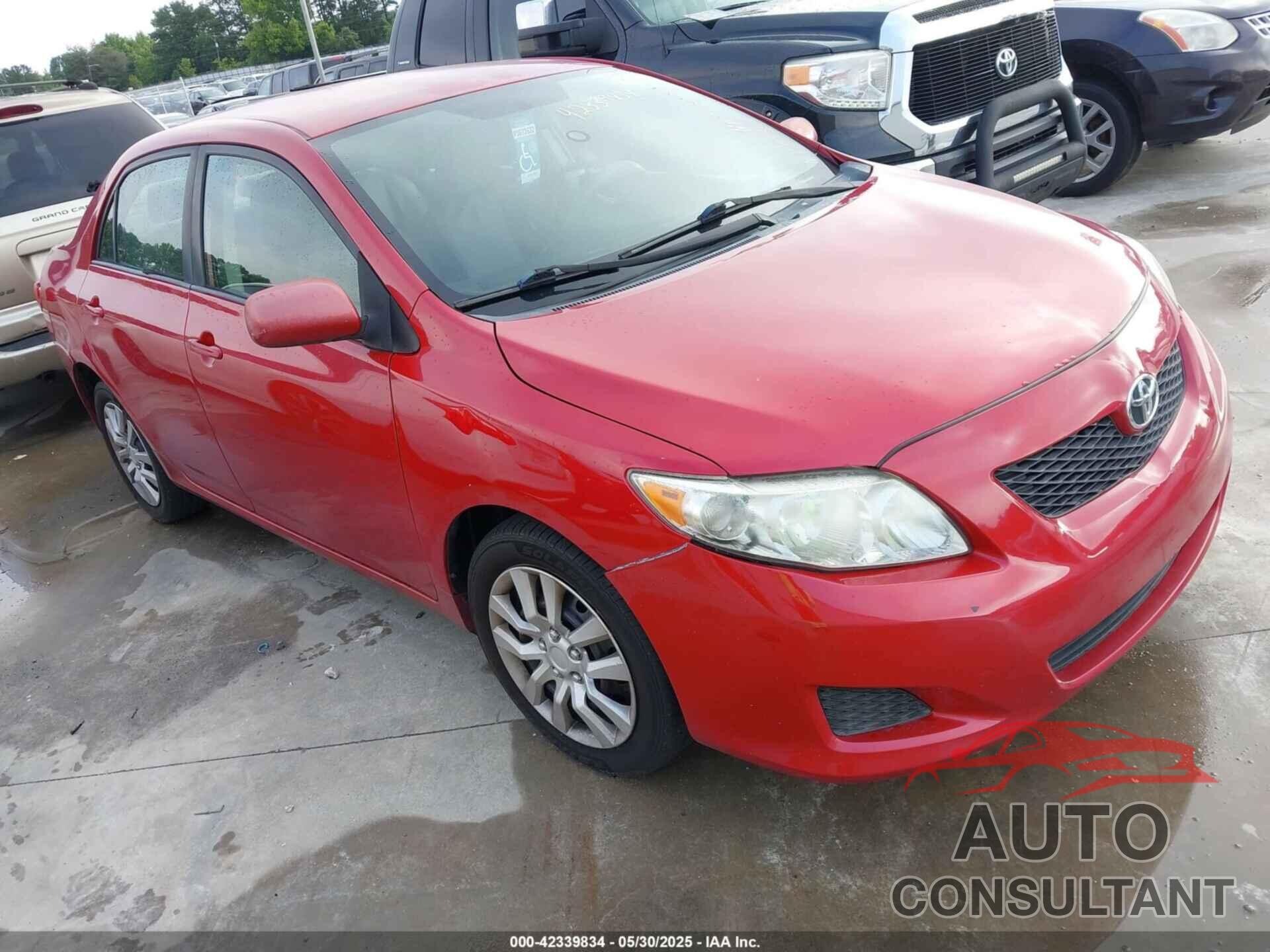TOYOTA COROLLA 2009 - 2T1BU40E29C142580