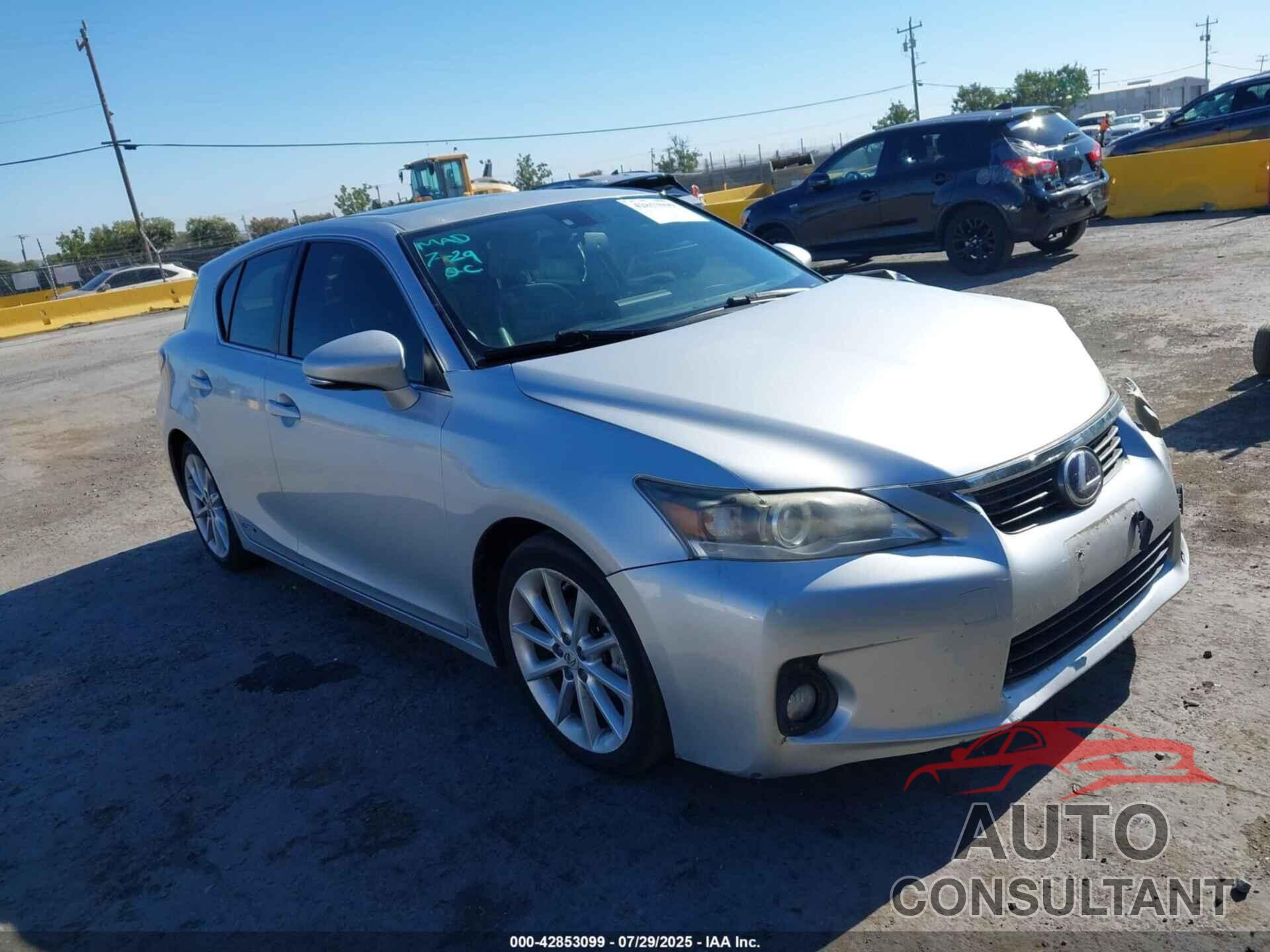 LEXUS CT 200H 2013 - JTHKD5BH2D2133218