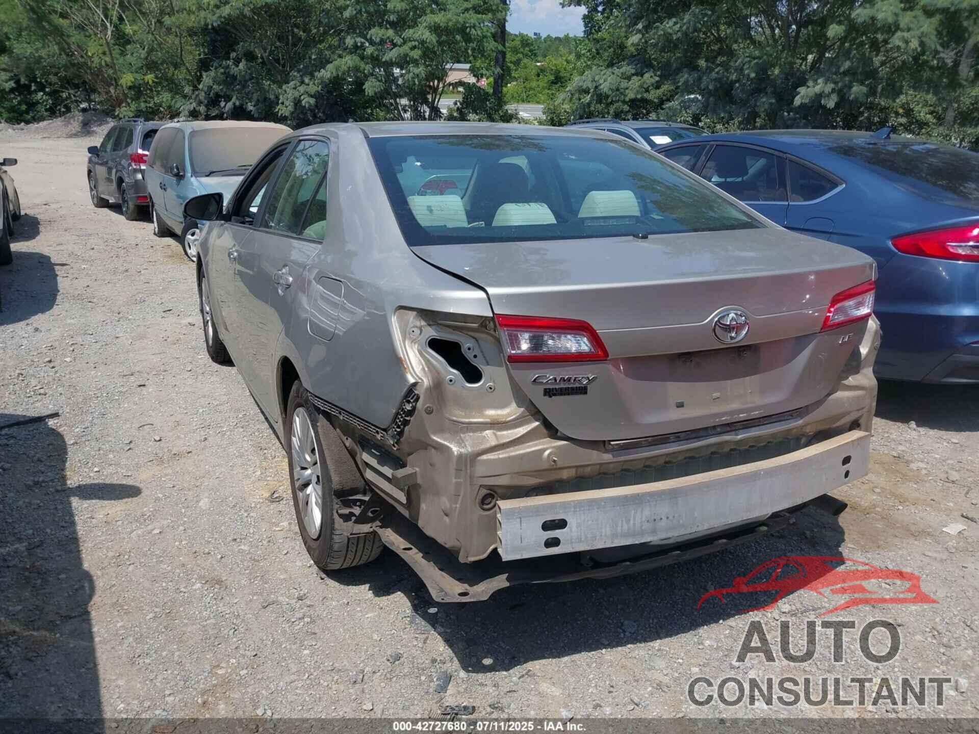 TOYOTA CAMRY 2013 - 4T1BF1FK2DU702224